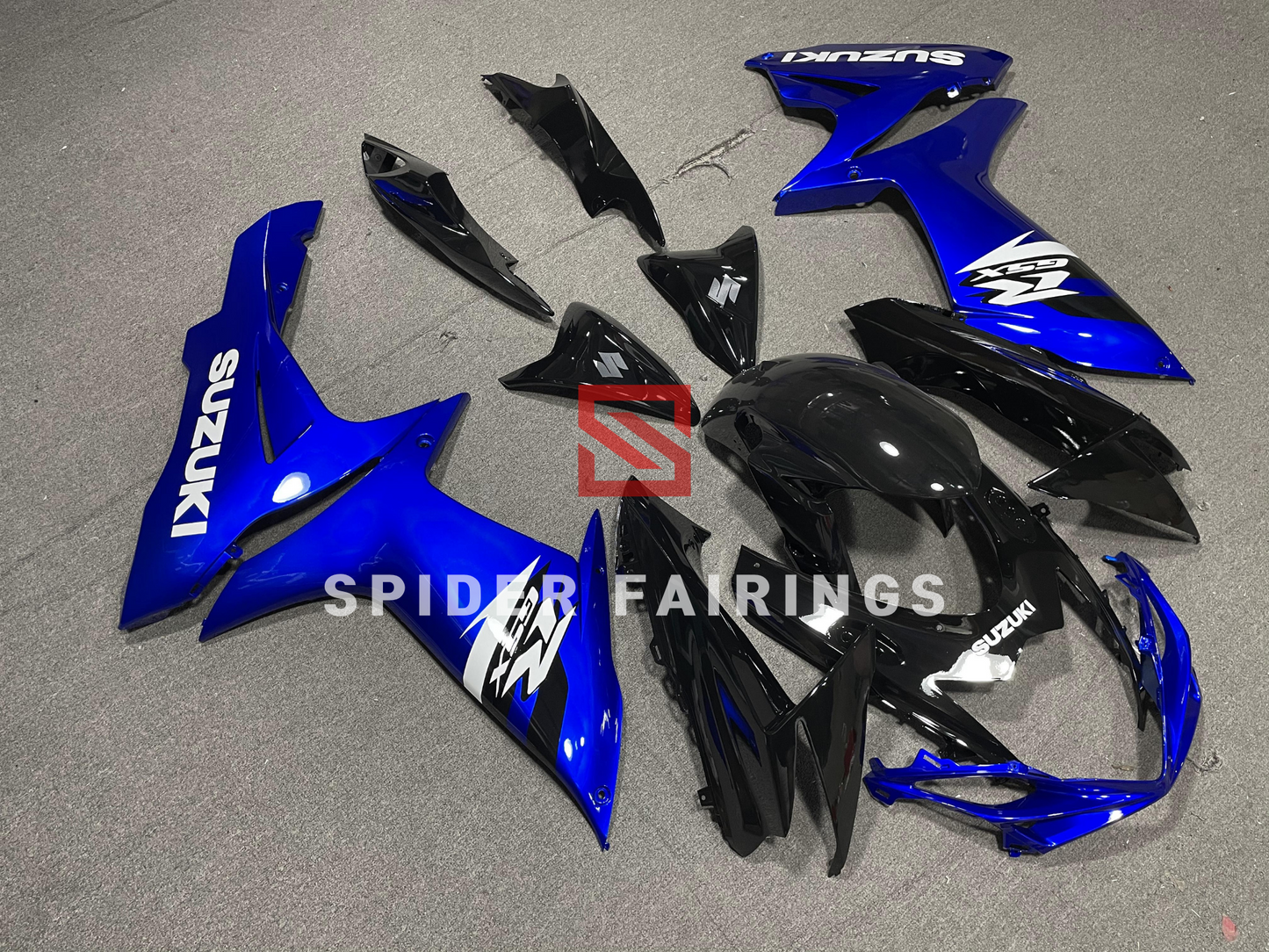 Gloss Black and Blue-Suzuki GSXR600-750 2011-2019