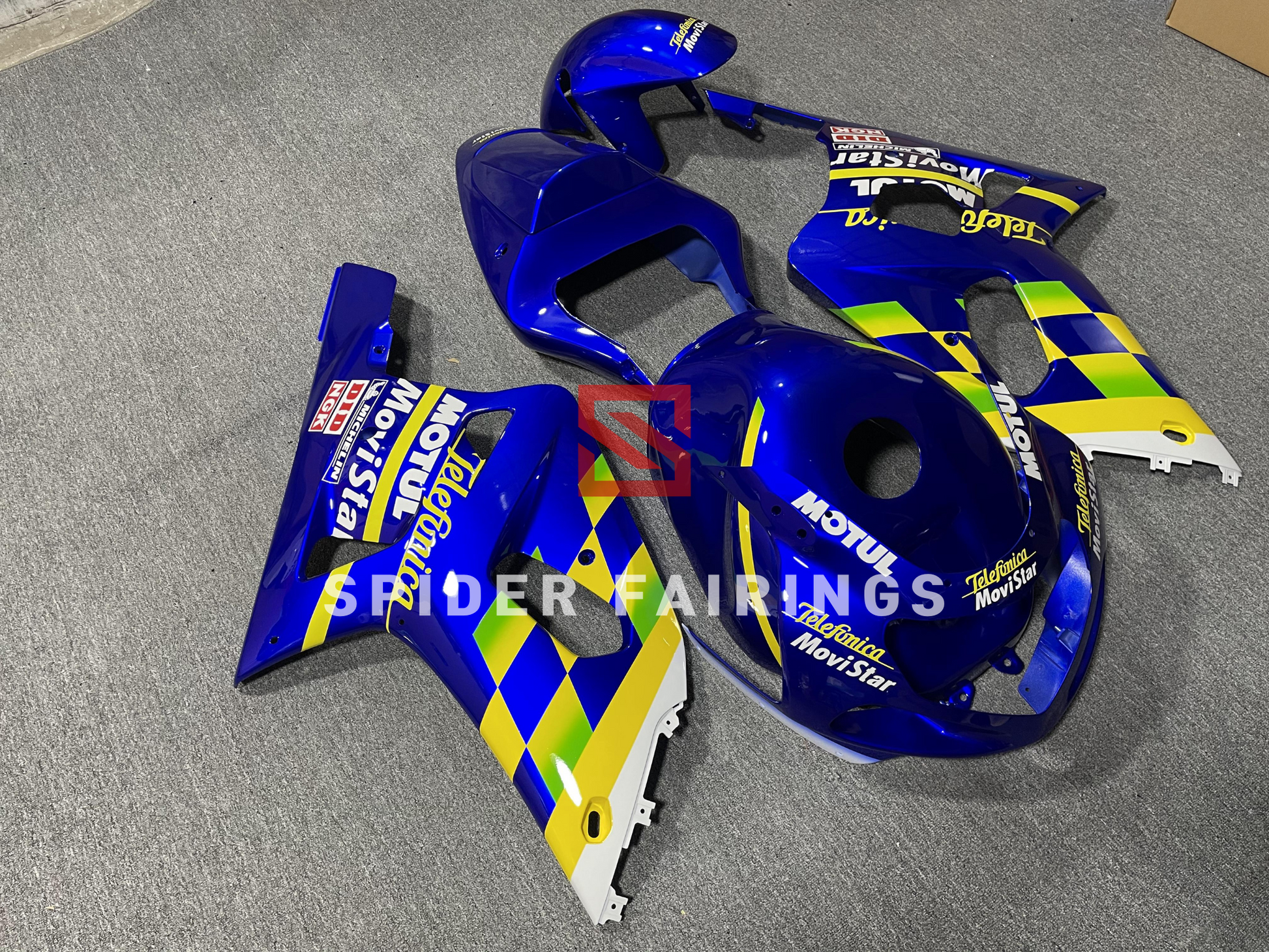 Gloss Blue MoviStar-Suzuki GSXR600-750 2001-2003