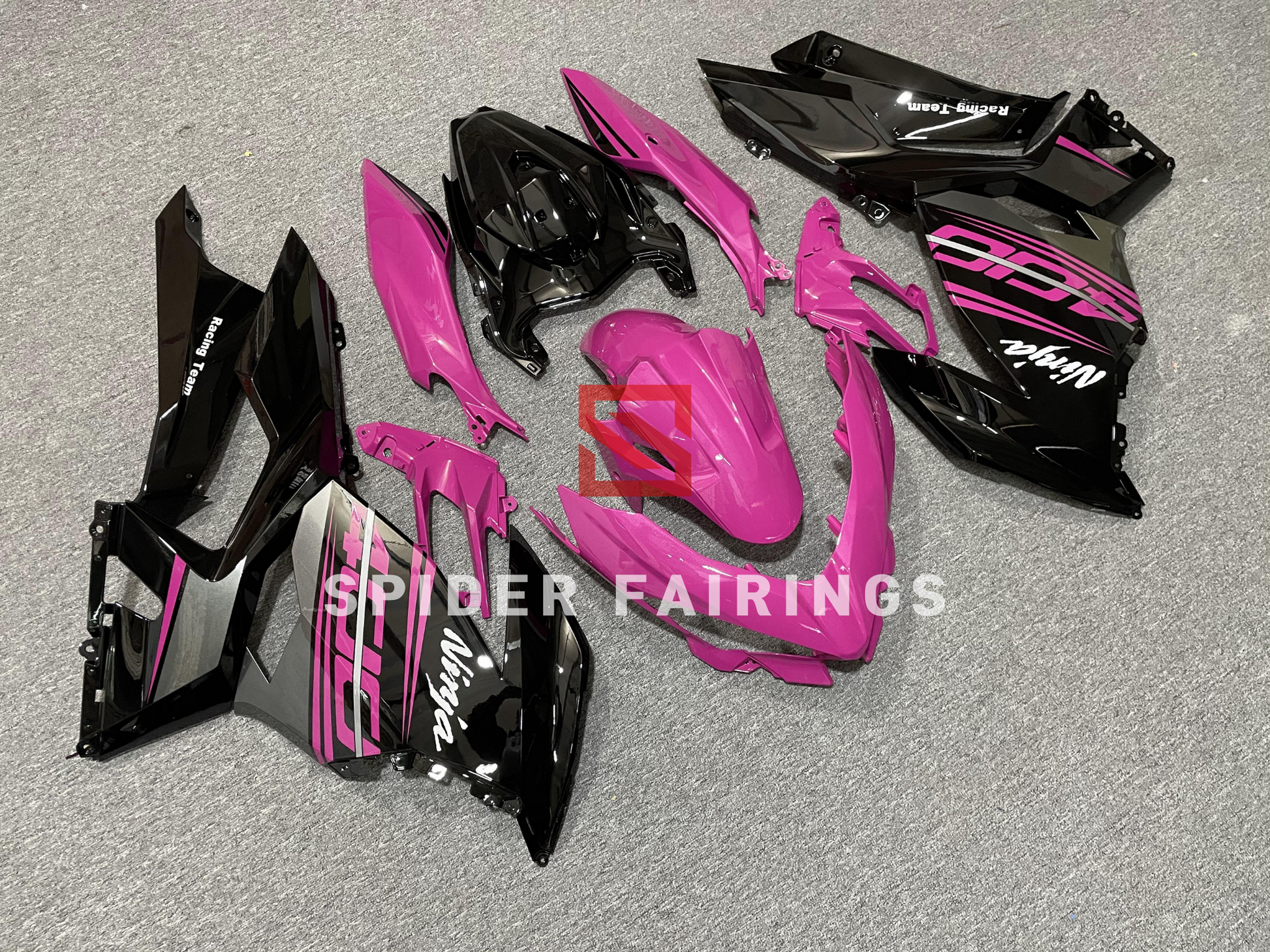 Gloss Pink and Black-Kawasaki Ninja400 2018-2021