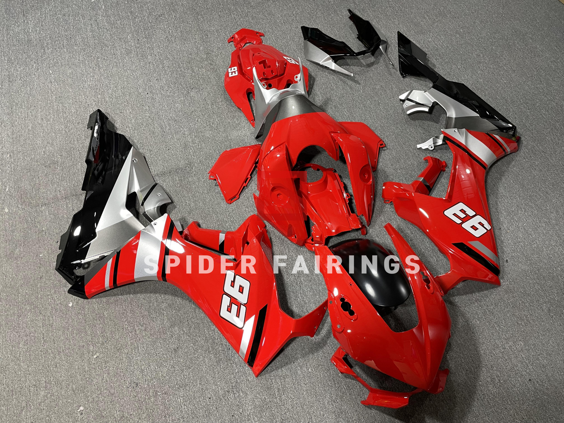 Gloss Red "93"-Honda CBR1000RR 17-19