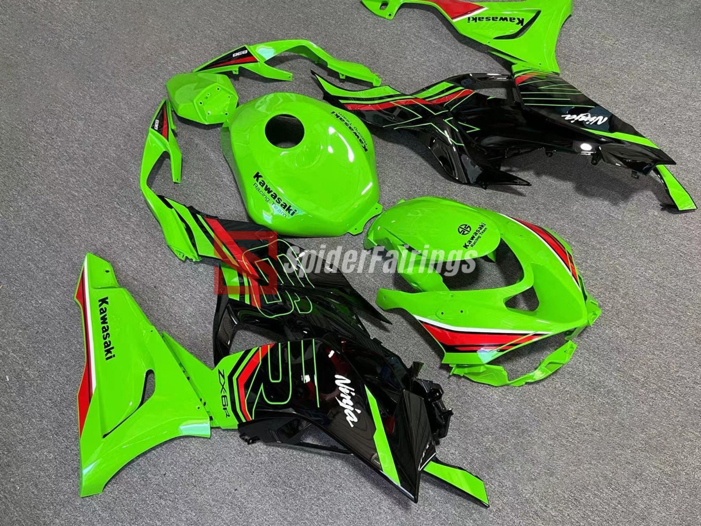 Gloss Green and Black -Kawasaki ZX-6R 2024