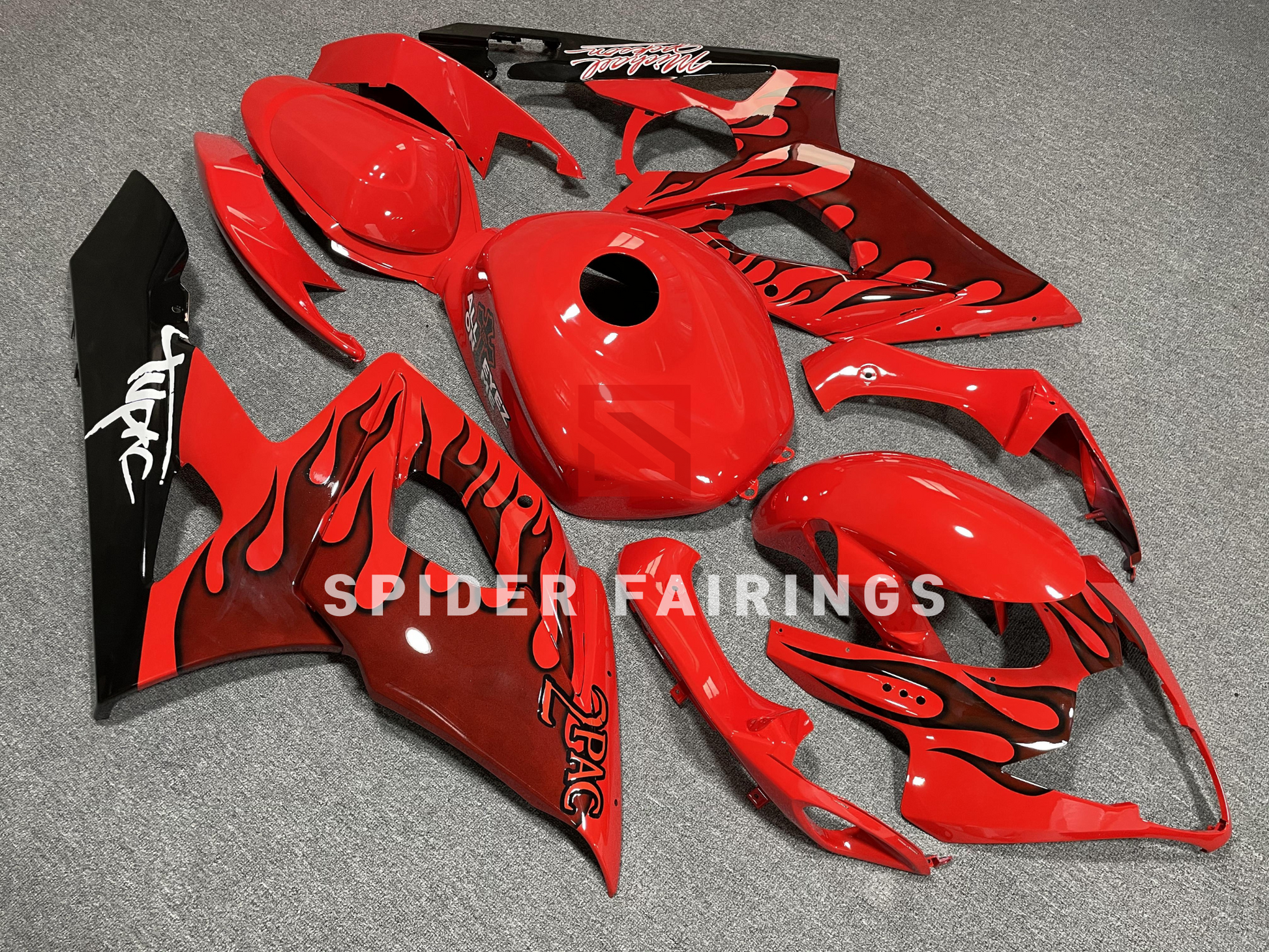 Fairings for Red Flame-Suzuki GSXR1000 2005-2006