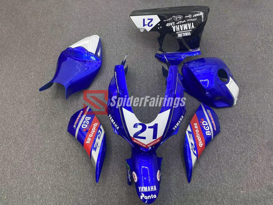 Fiberglass Blue Race Fairings -Yamaha R3 2015-2019 