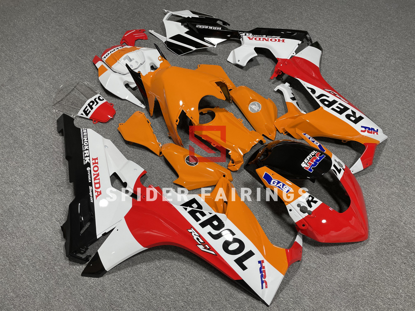 Repsol Orange and White-Honda CBR1000RR 17-19