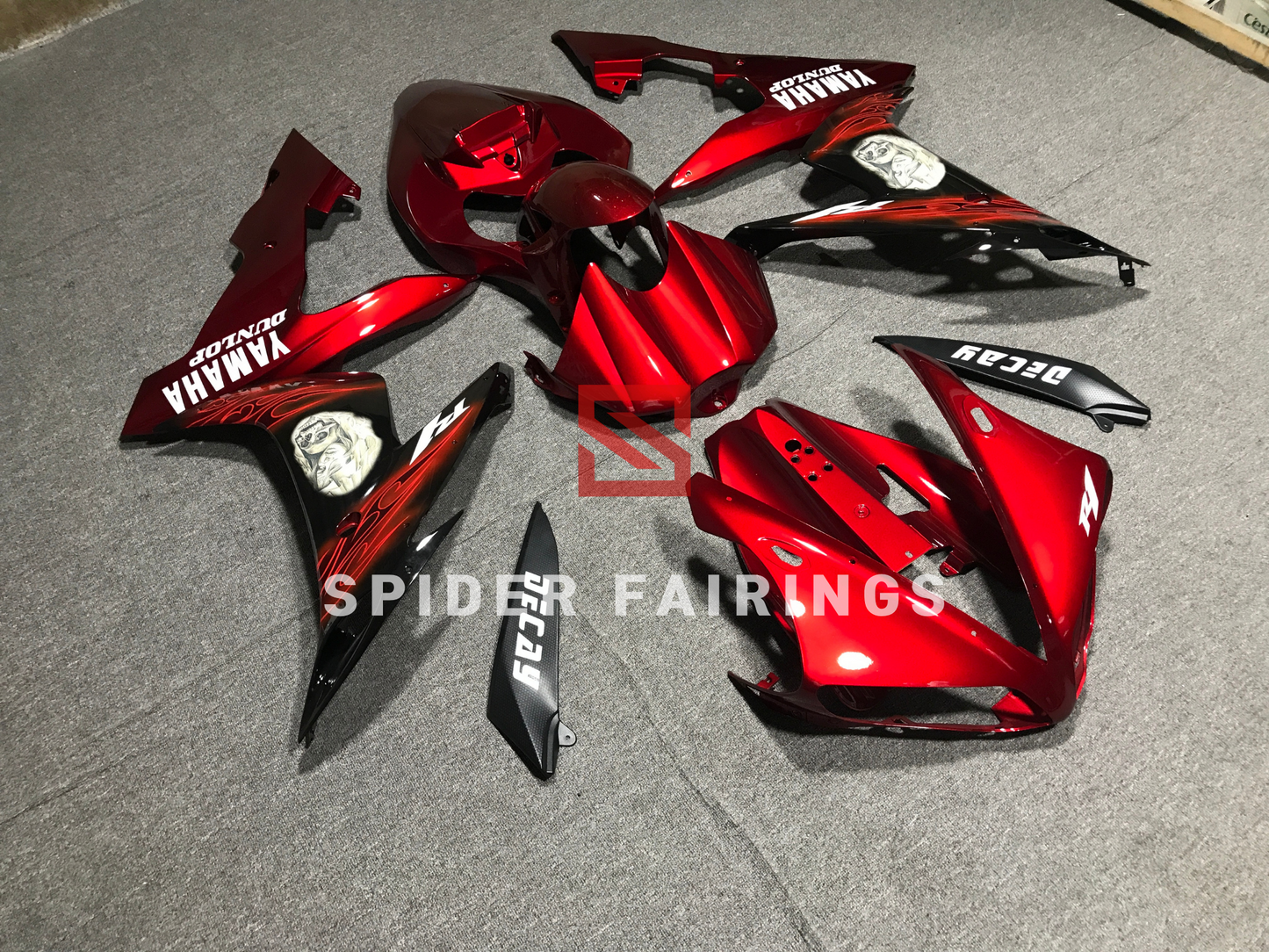 Dark Red Dicay-Yamaha YZF R1 2004-2006