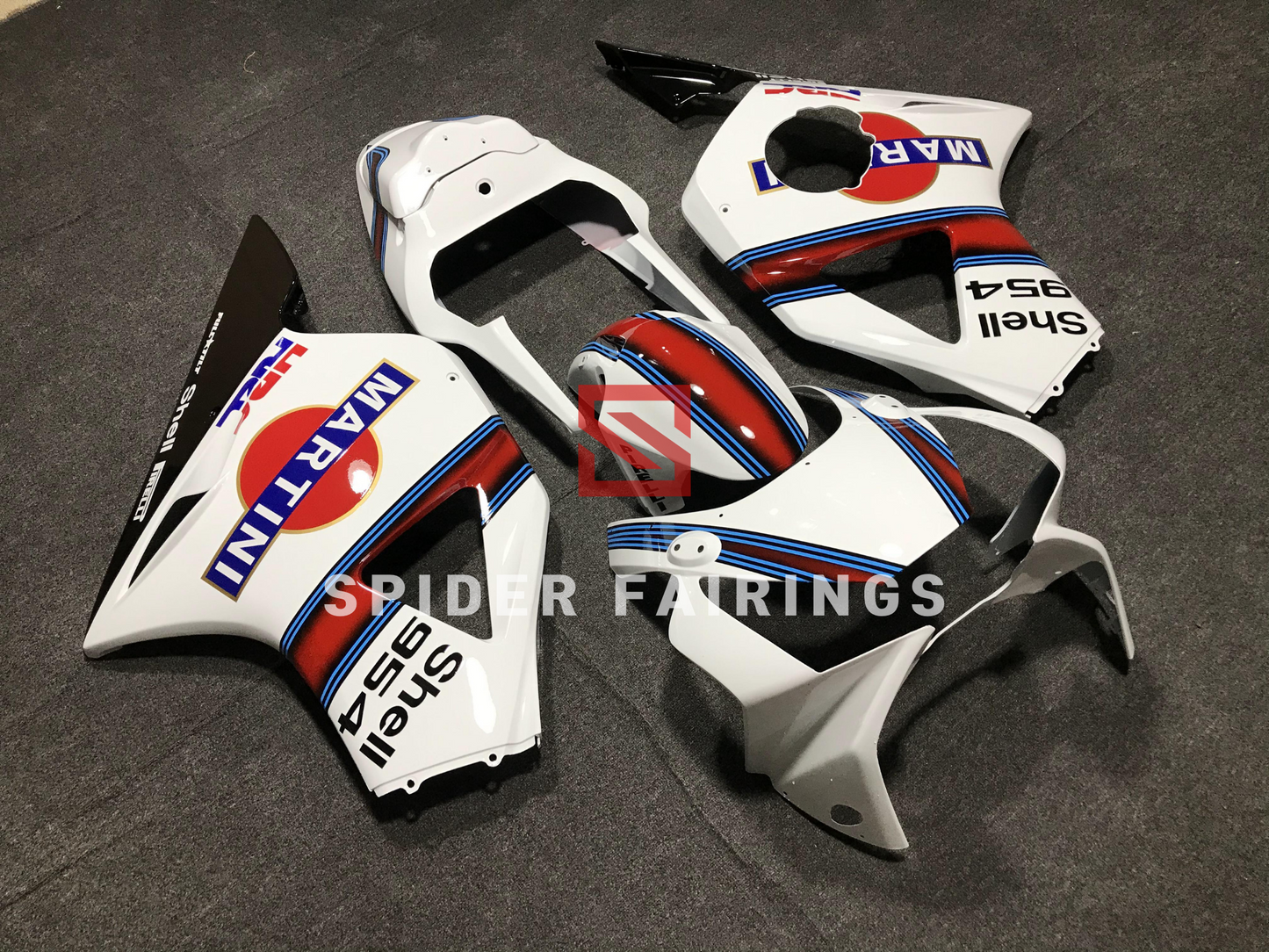 Gloss White Martini-Honda CBR954RR 02-03