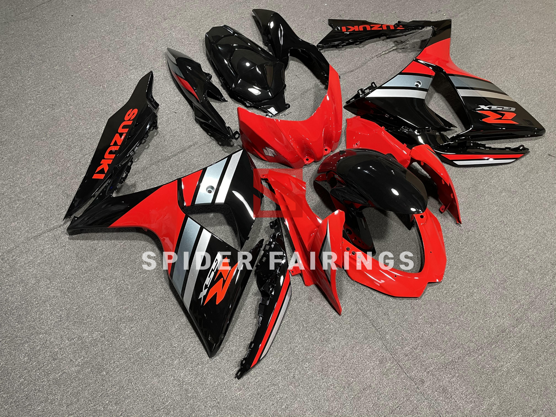 Gloss Red and Black-Suzuki GSXR1000 2009-2016