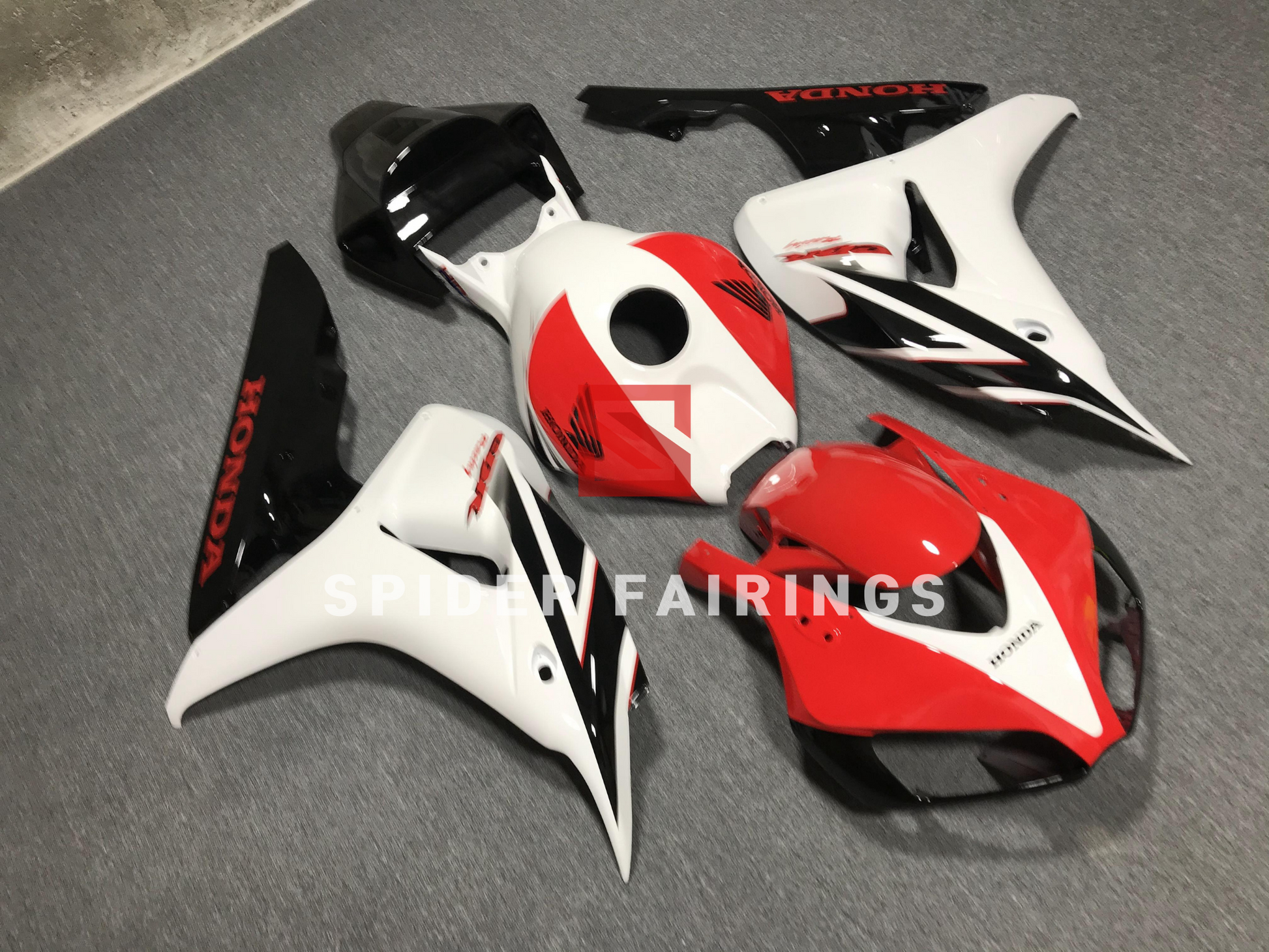 Gloss White and Red, Black-Honda CBR1000RR 2006-2007