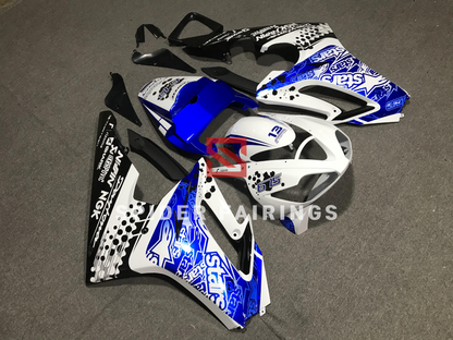 White and Blue Stars-Triumph Daytona 675 2006-2008