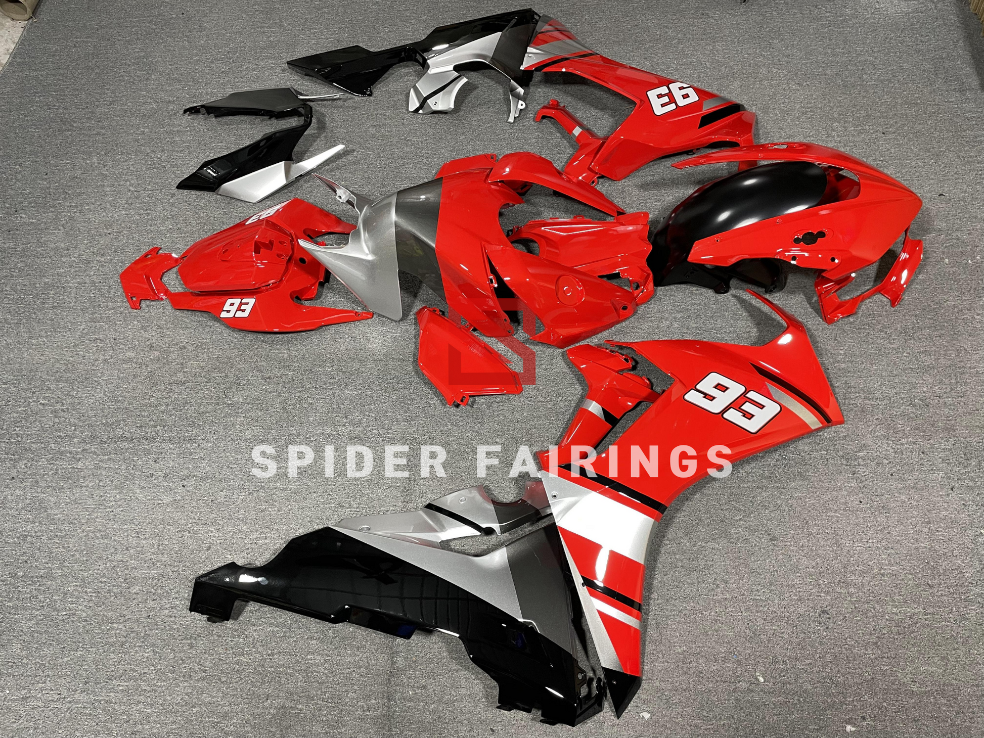 Gloss Red "93"-Honda CBR1000RR 17-19