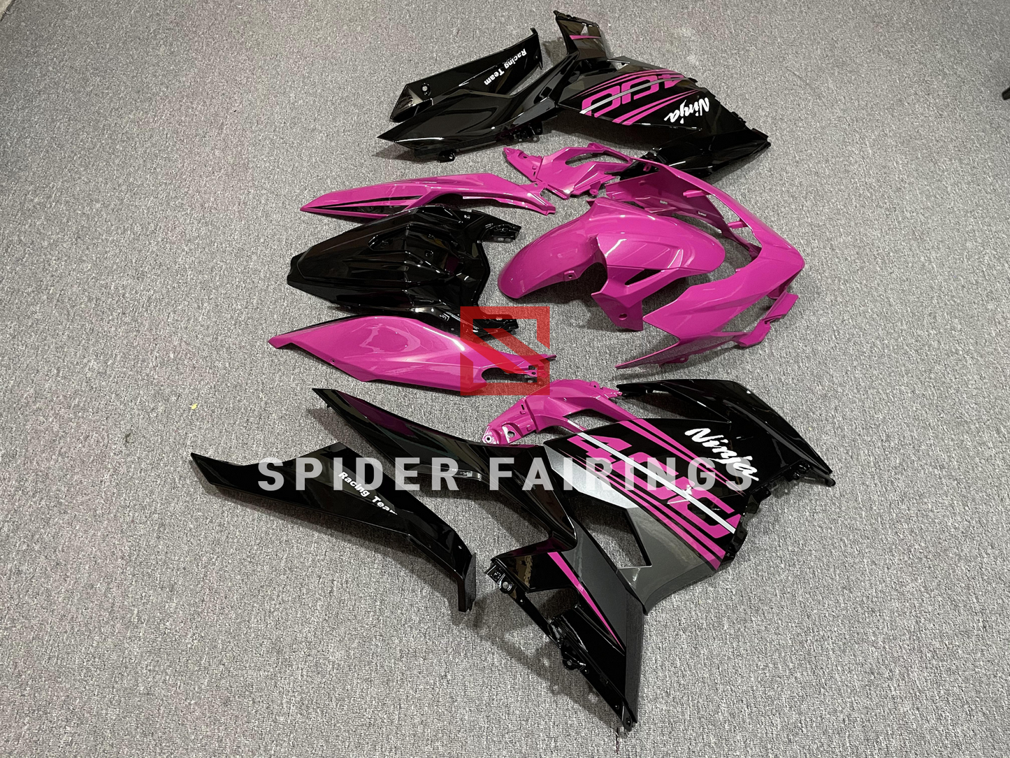 Gloss Pink and Black-Kawasaki Ninja400 2018-2021