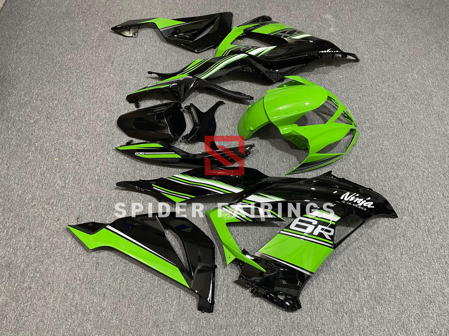 Gloss Green and Black-Kawasaki ZX-6R 2013-2018