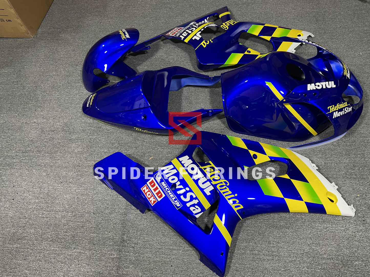 Gloss Blue MoviStar-Suzuki GSXR600-750 2001-2003