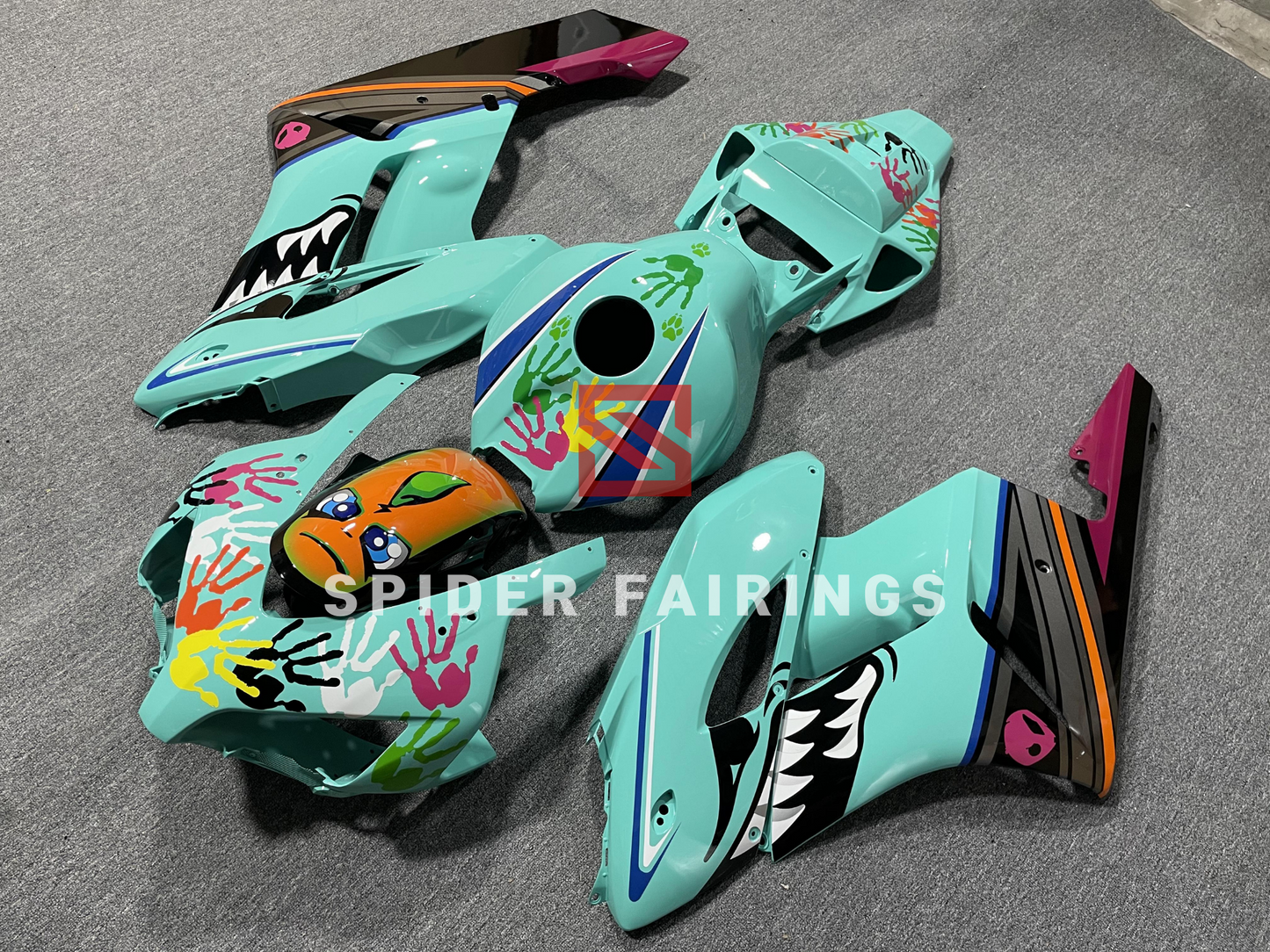 Gloss Cyan Shark-Honda CBR1000RR 2004-2005