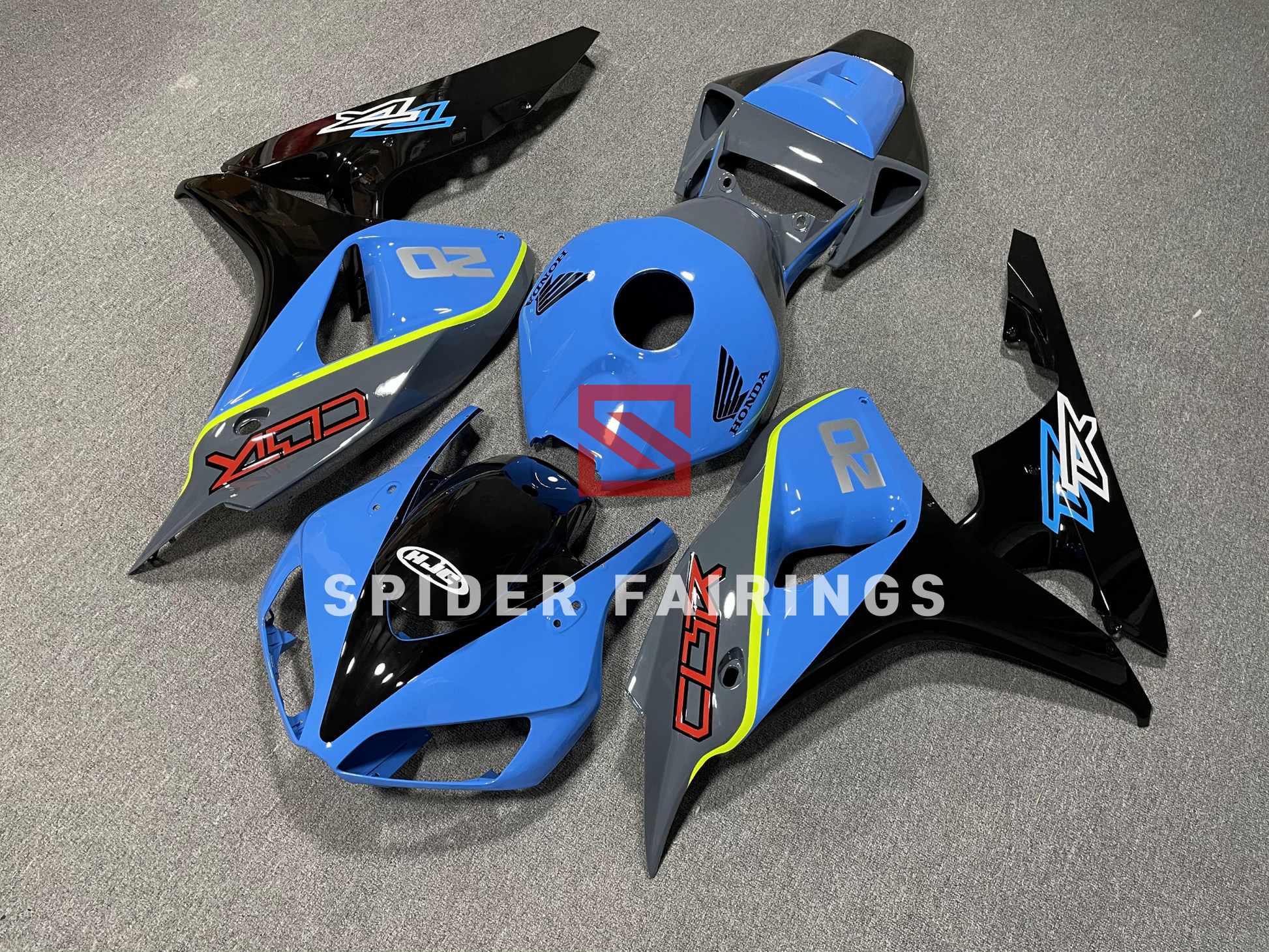 Gloss Blue and Black-Honda CBR1000RR 2006-2007