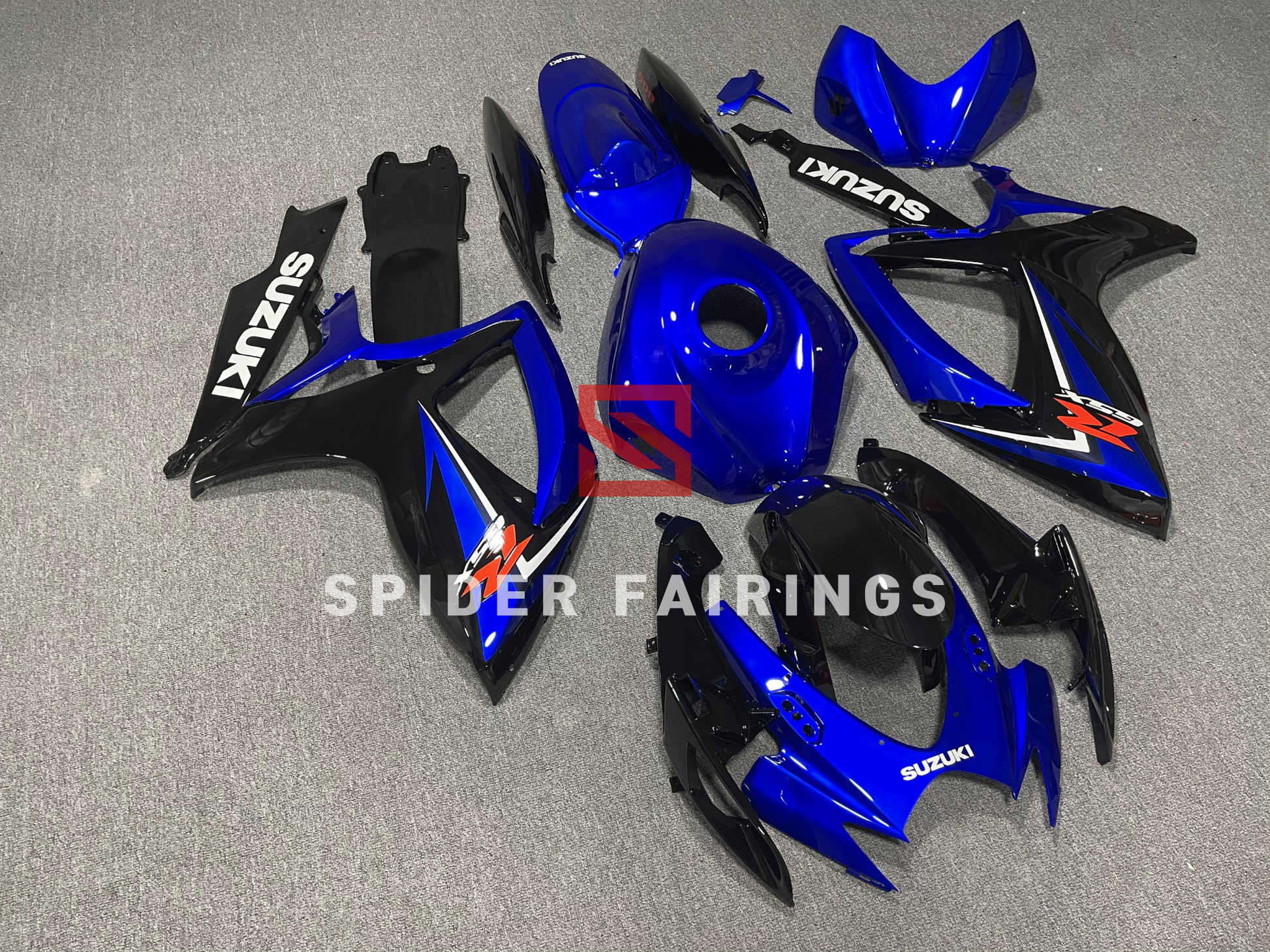 Blue and Black-Suzuki GSXR600-750 2006-2007