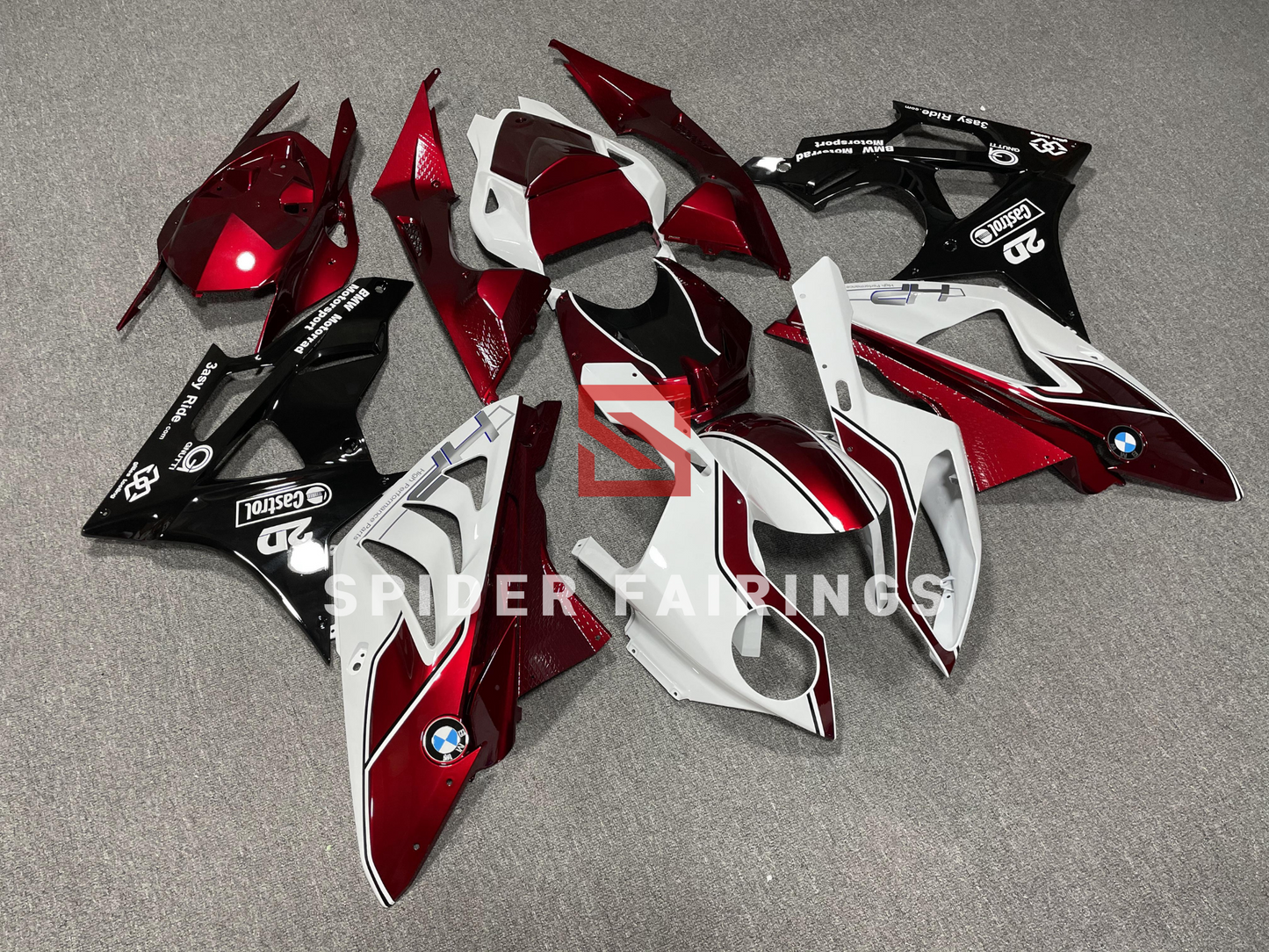 White,Red and Black-BMW S1000RR 2009-2014