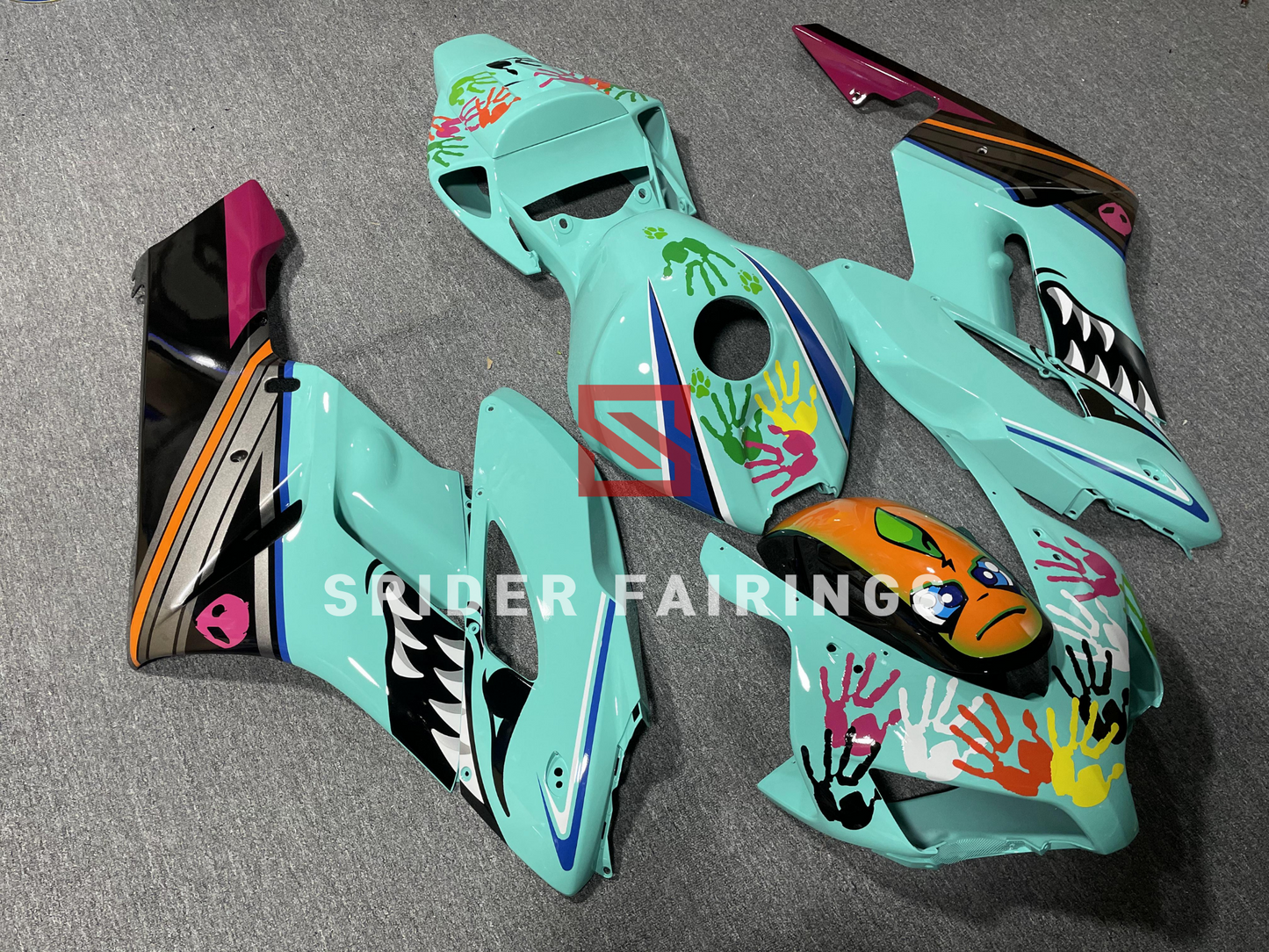 Gloss Cyan Shark-Honda CBR1000RR 2004-2005