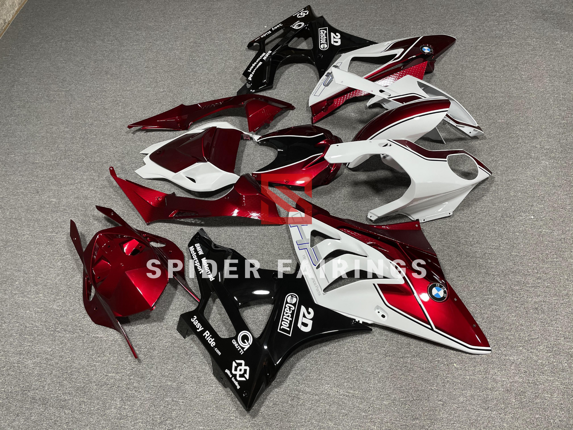 White,Red and Black-BMW S1000RR 2009-2014