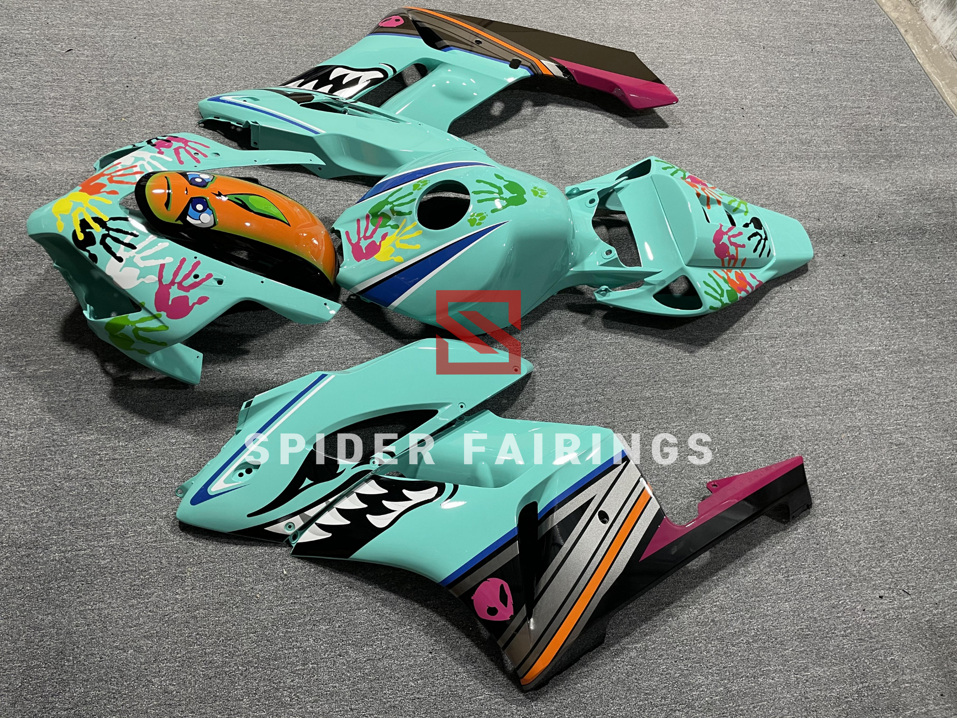 Gloss Cyan Shark-Honda CBR1000RR 2004-2005