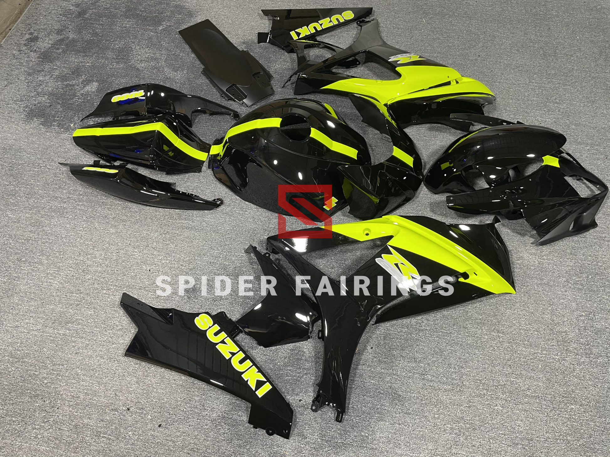 Gloss Black and Yellow-Suzuki GSXR1000 2007-2008