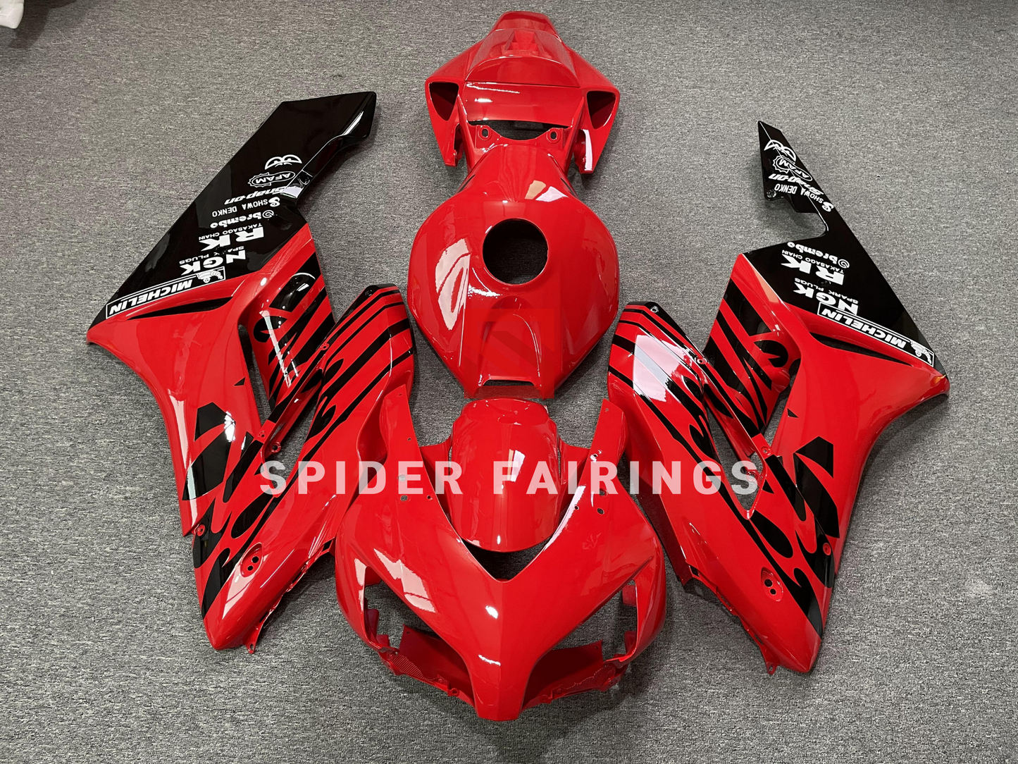 Gloss Red and Black-Honda CBR1000RR 2004-2005