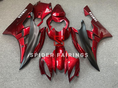 Gloss Red and Black-Yamaha YZF R6 2006-2007