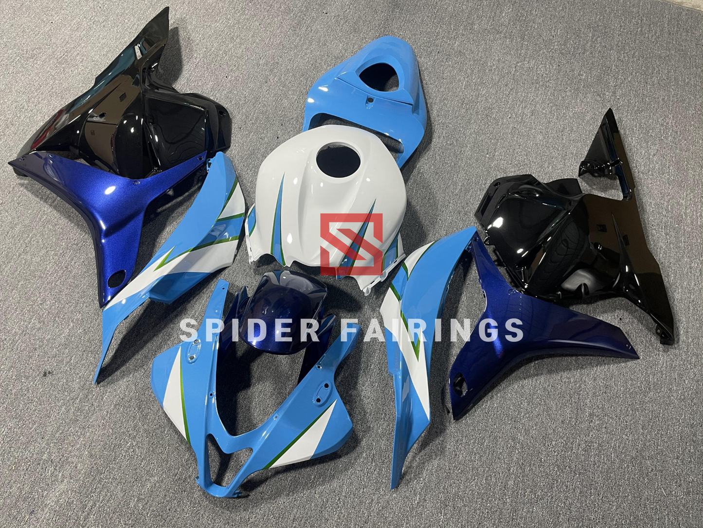 Sky Blue and Black-Honda CBR600RR 2009-2012