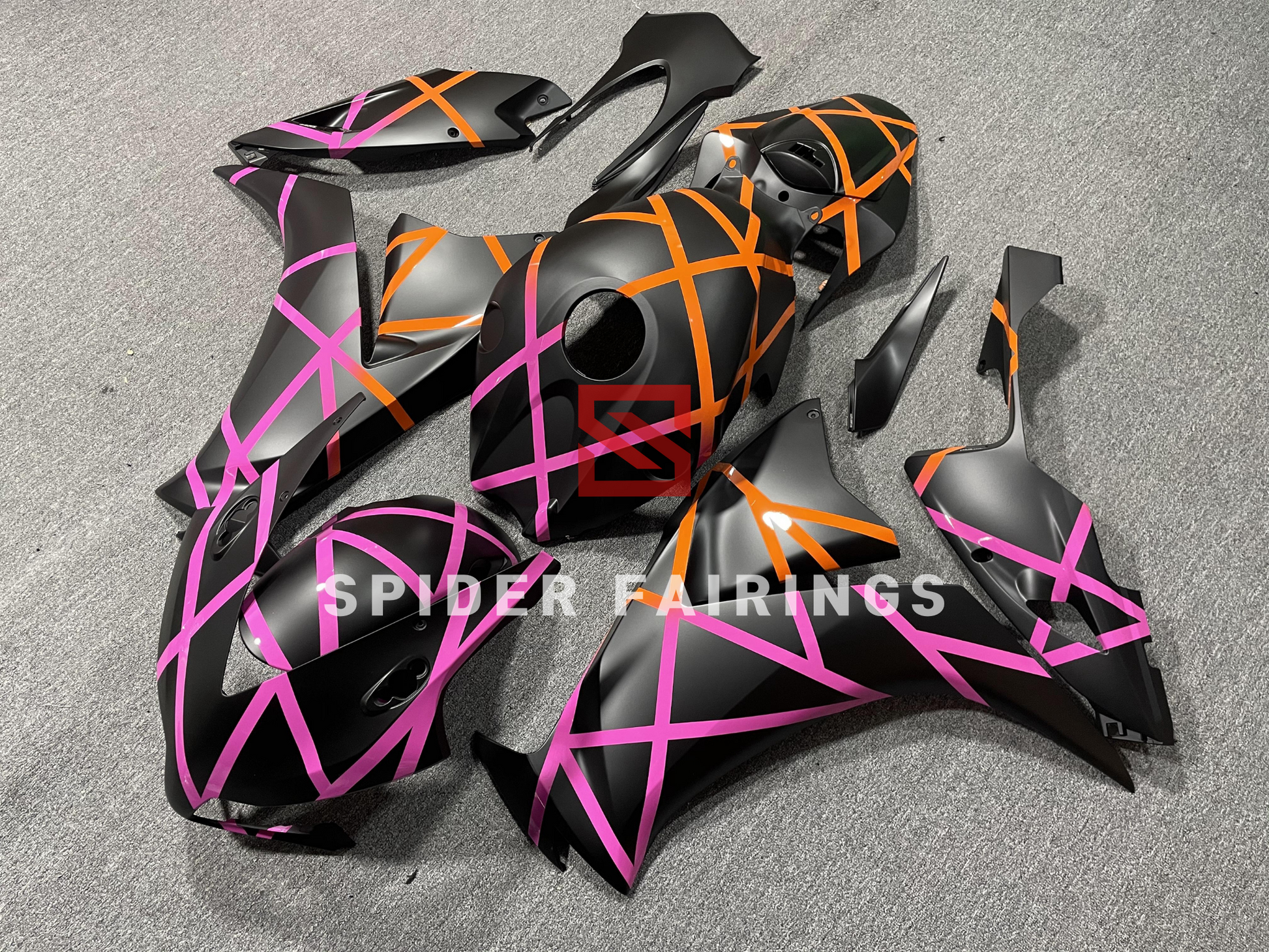 Matte Black and High Viz Split-Honda CBR1000RR 12-16