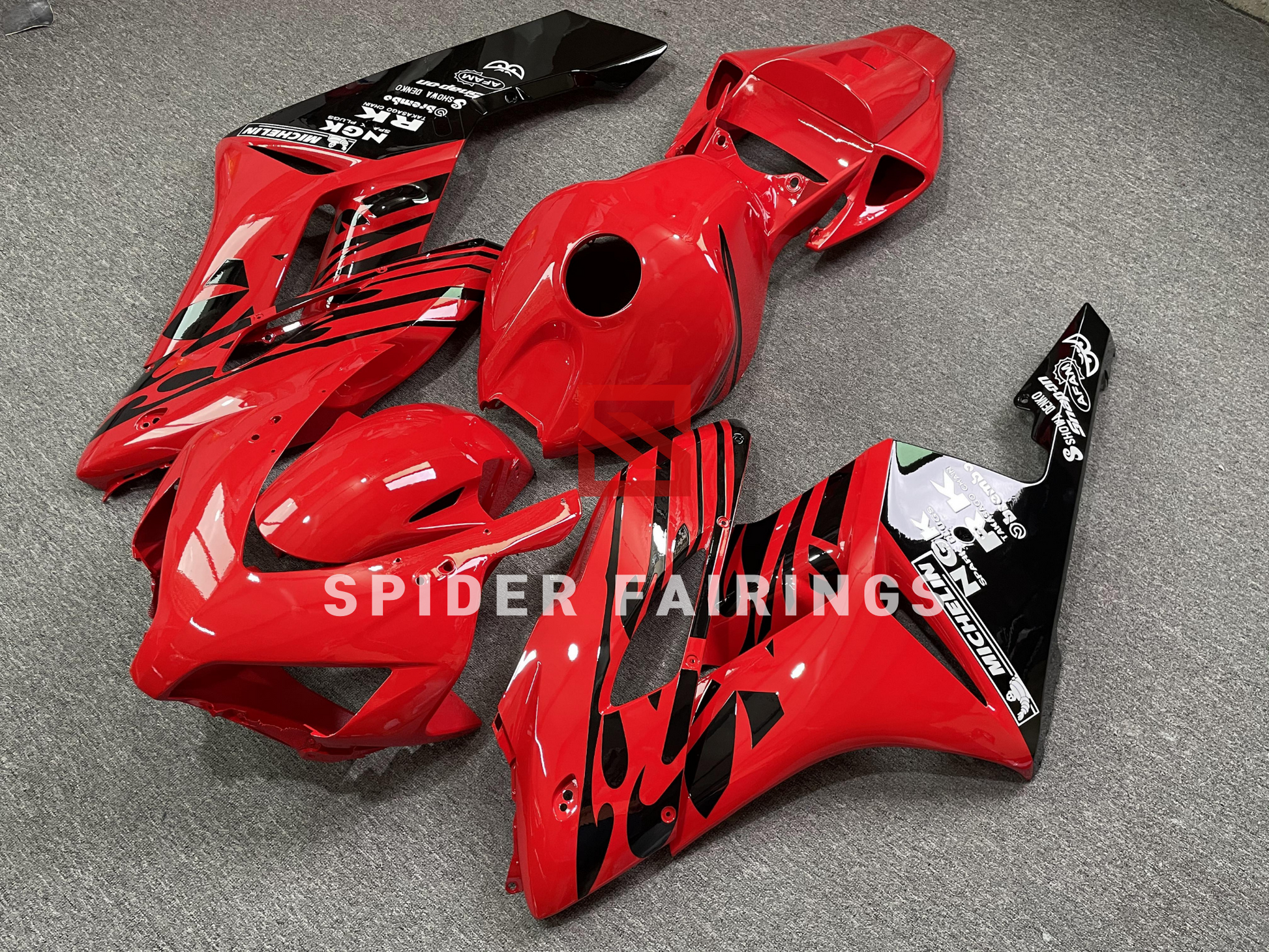 Gloss Red and Black-Honda CBR1000RR 2004-2005