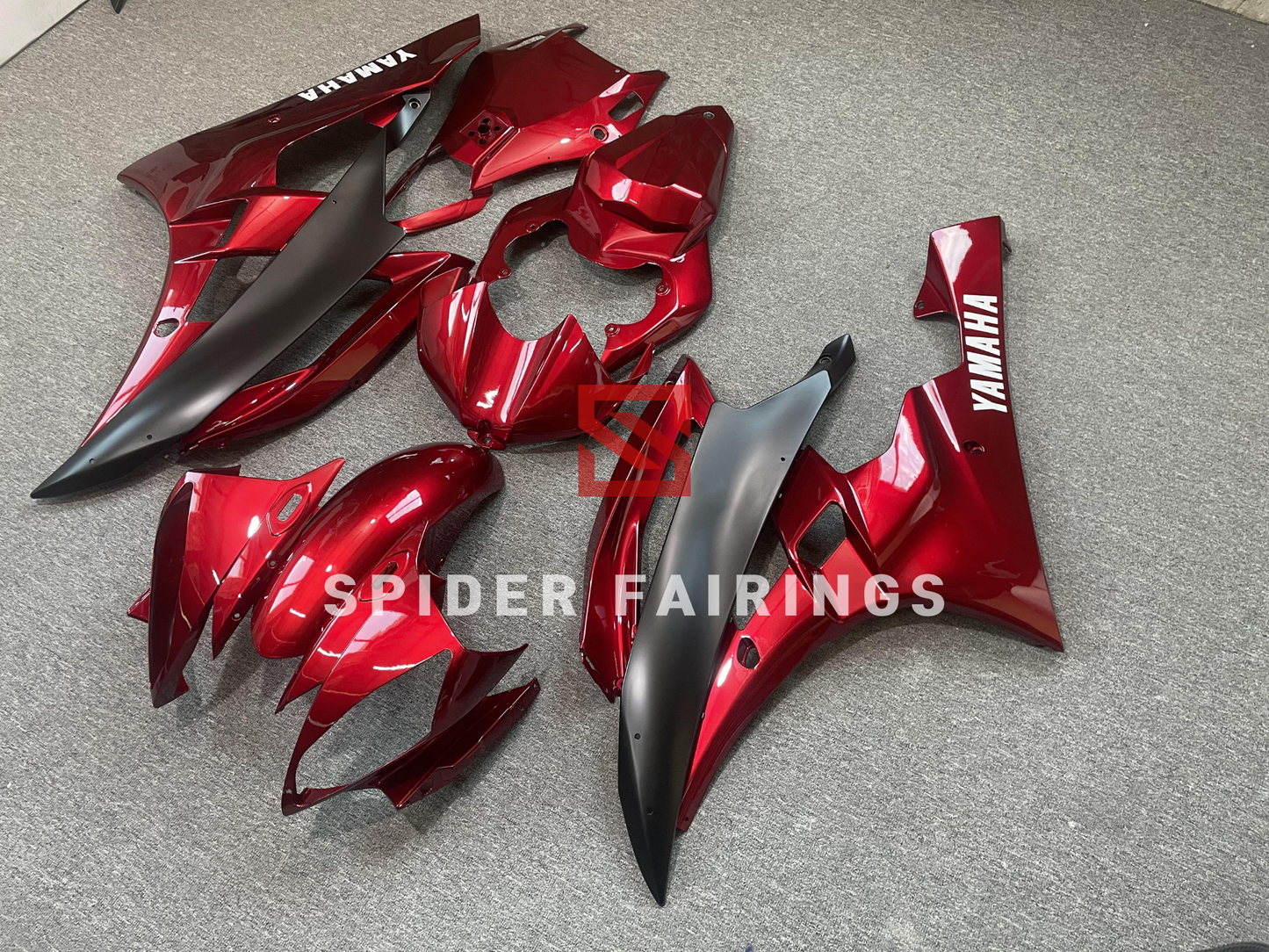 Gloss Red and Black-Yamaha YZF R6 2006-2007