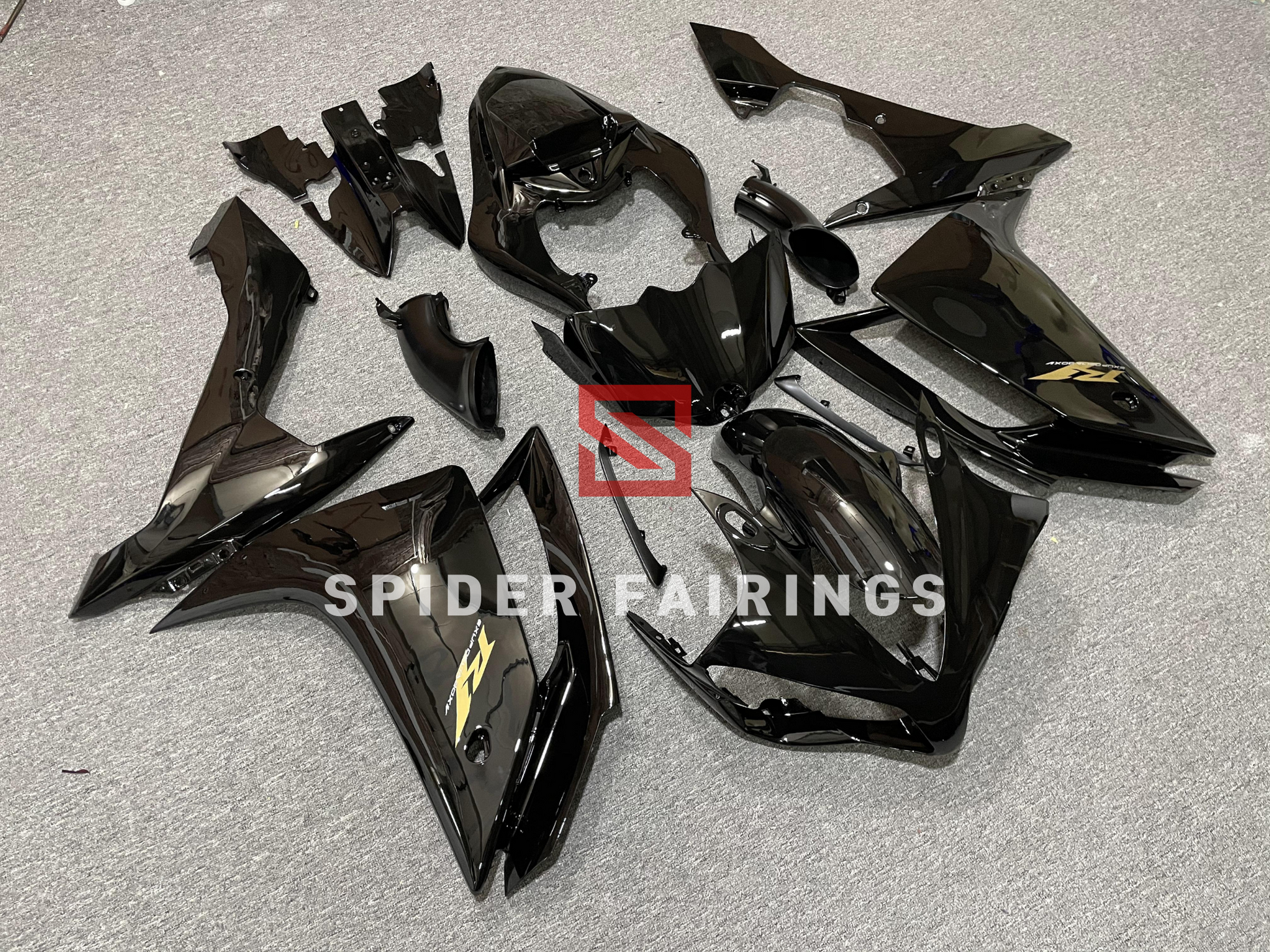 Gloss Pure Black-Yamaha YZF R1 2007-2008