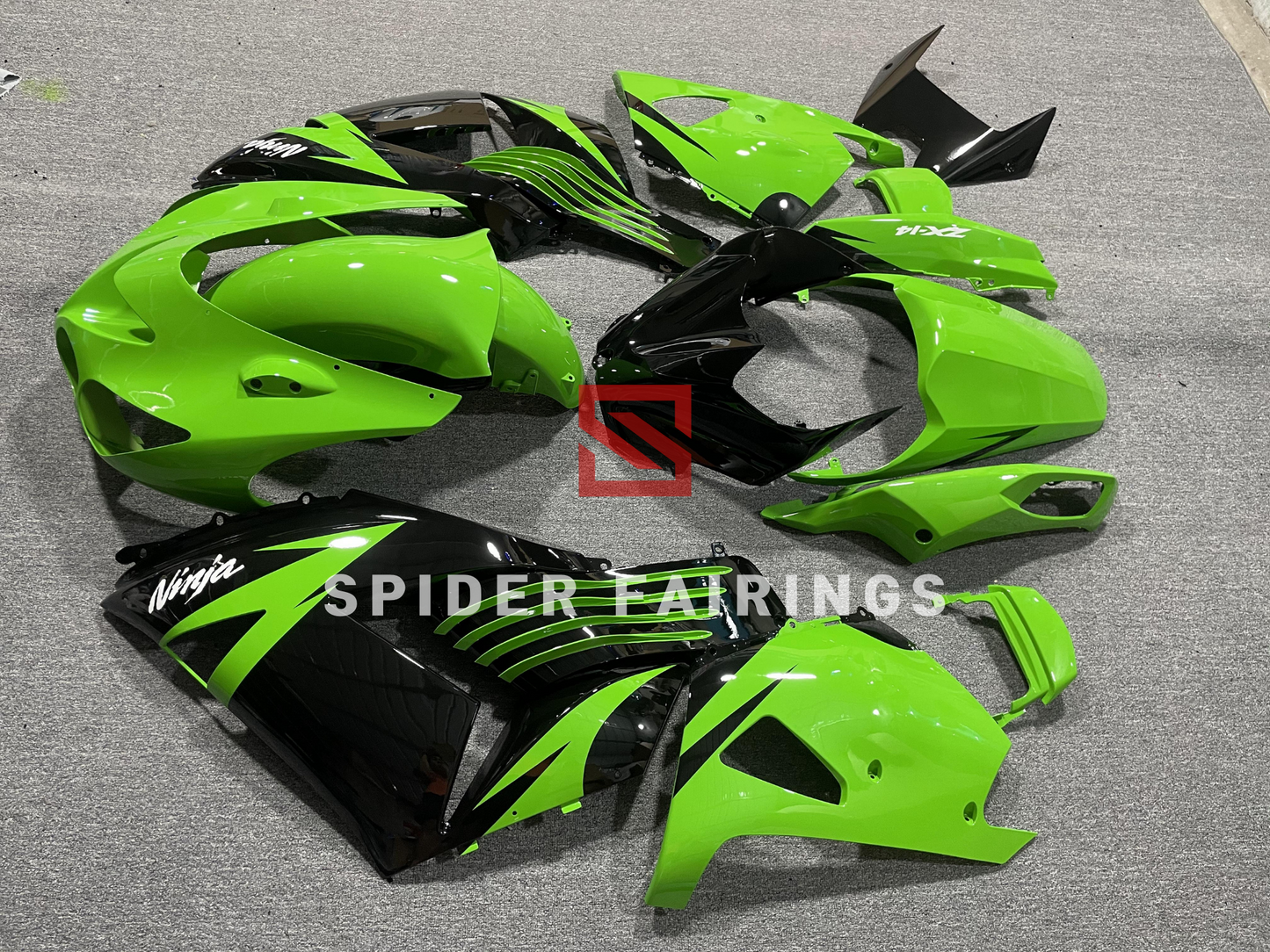 Gloss Green&Black-Kawasaki ZX-14R 2006-2011