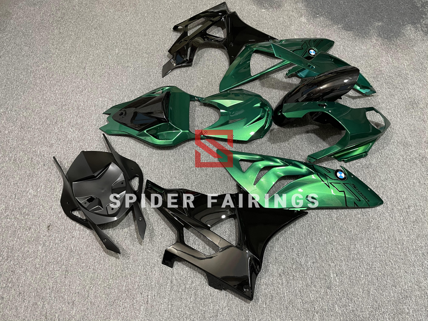 Gloss Green and Black-BMW S1000RR 2009-2014