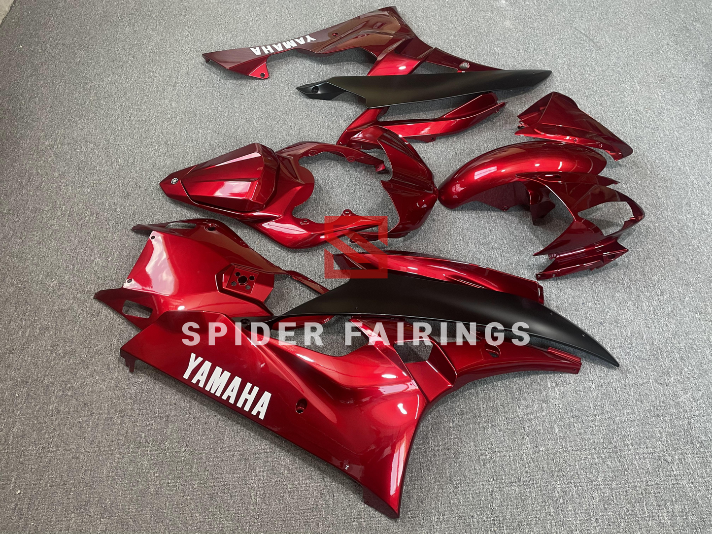 Gloss Red and Black-Yamaha YZF R6 2006-2007