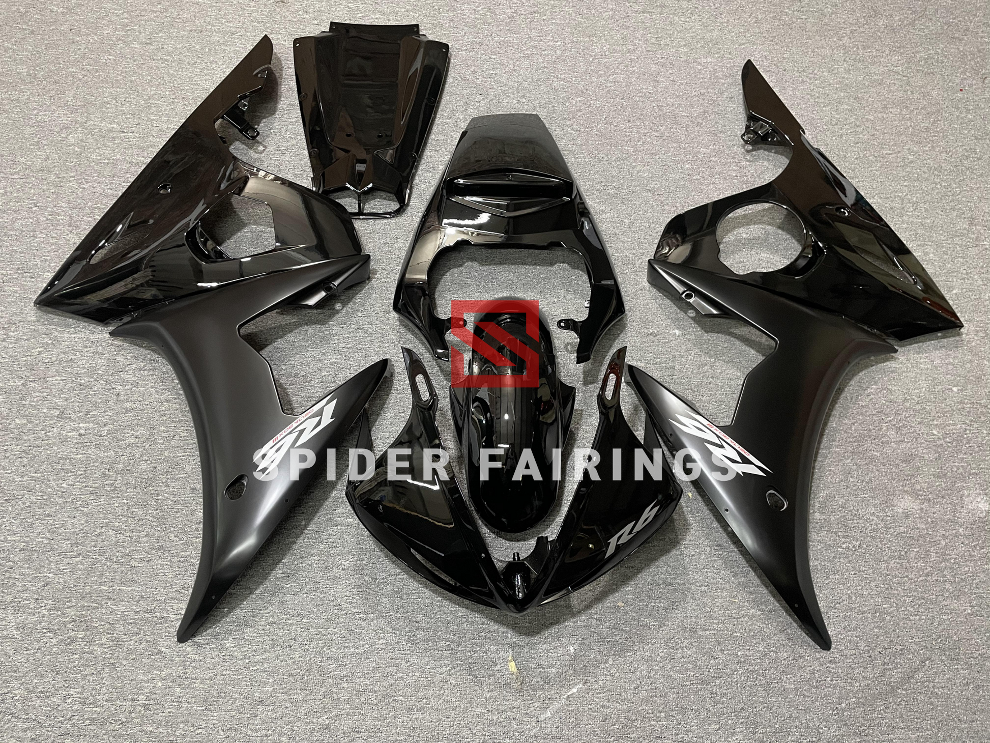 Gloss Black-Yamaha YZF R6 2003-2004