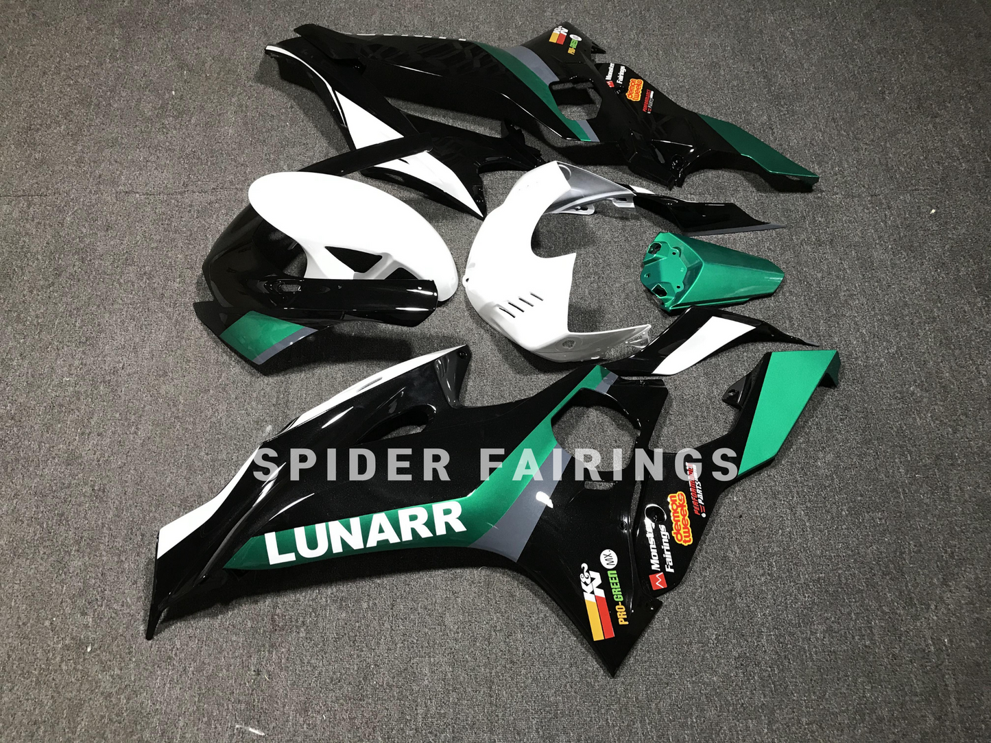 Green,White and Black-Yamaha YZF R6 2017-2022