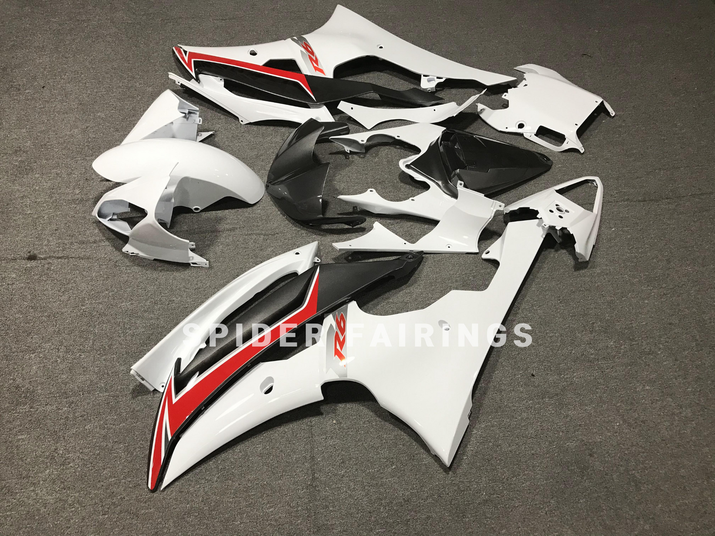 Gloss White-Yamaha YZF R6 2008-2016