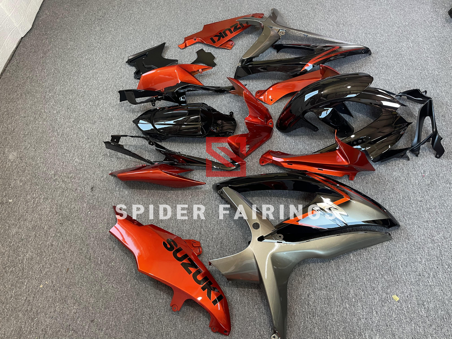 Black,Grey and Orange-Suzuki GSXR600-750 2008-2010