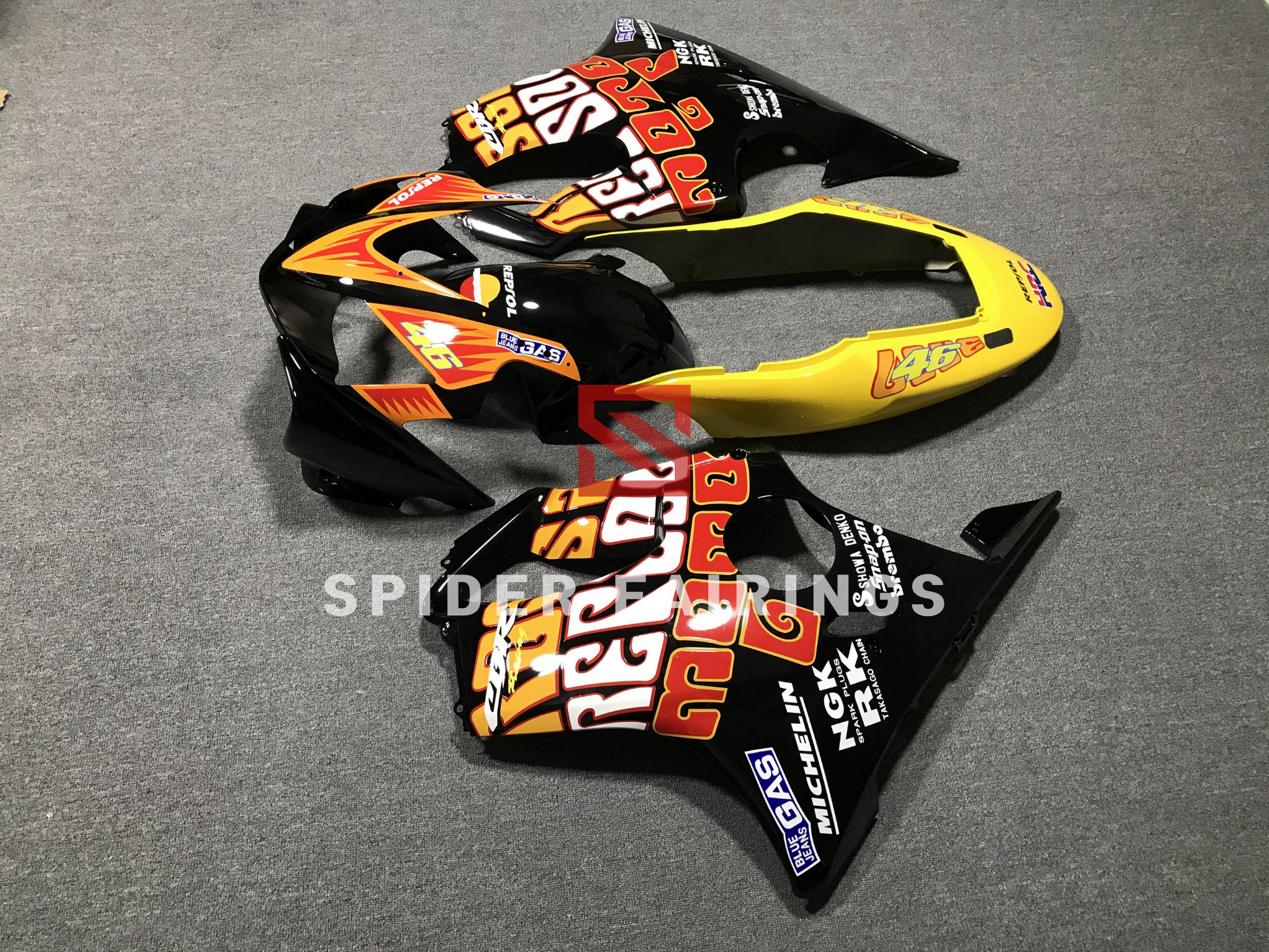 Rossi No.46 Sun and Moon-Honda CBR600F 04-07-07