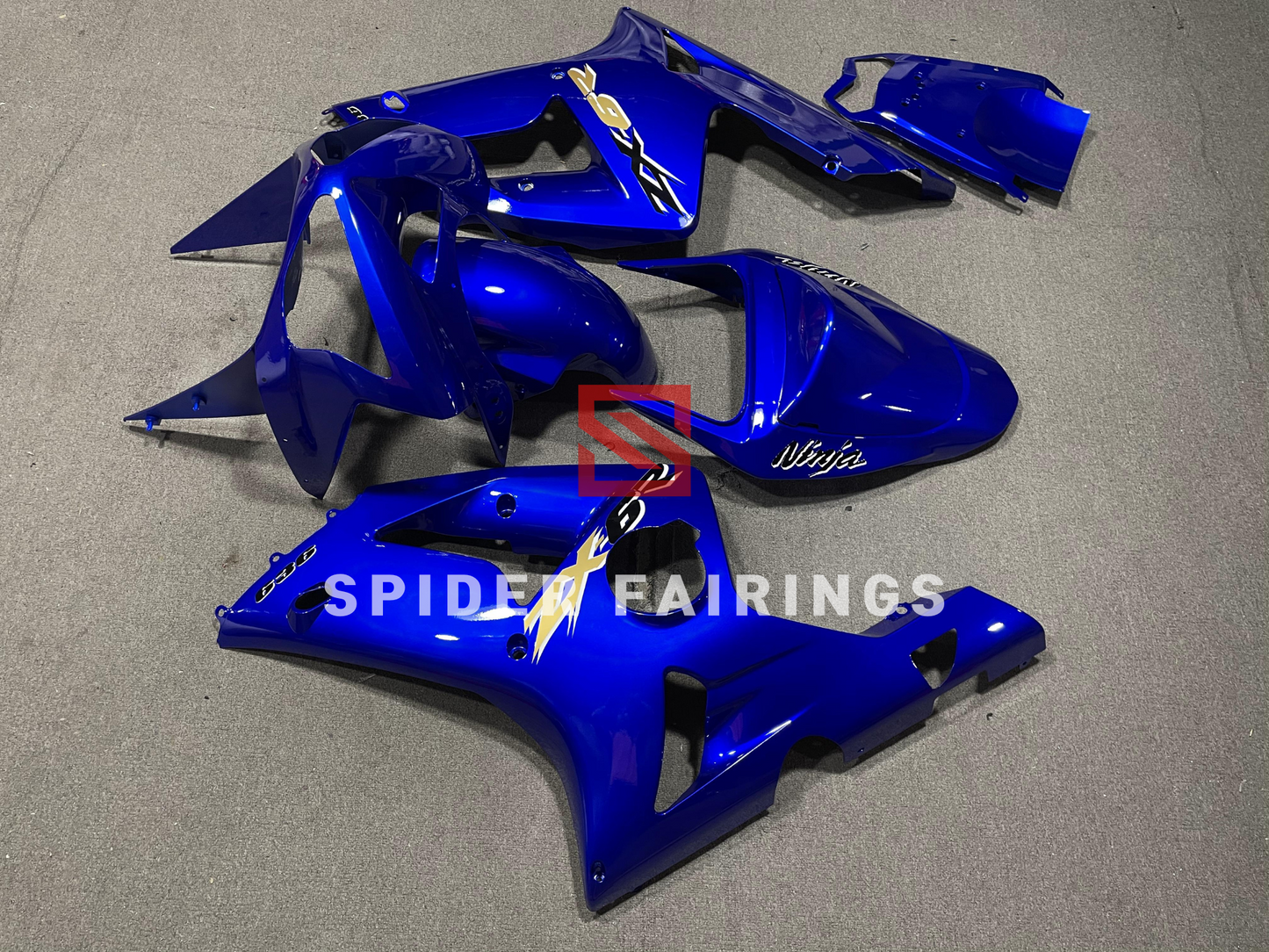 Gloss Blue-Kawasaki ZX-6R 2003-2004