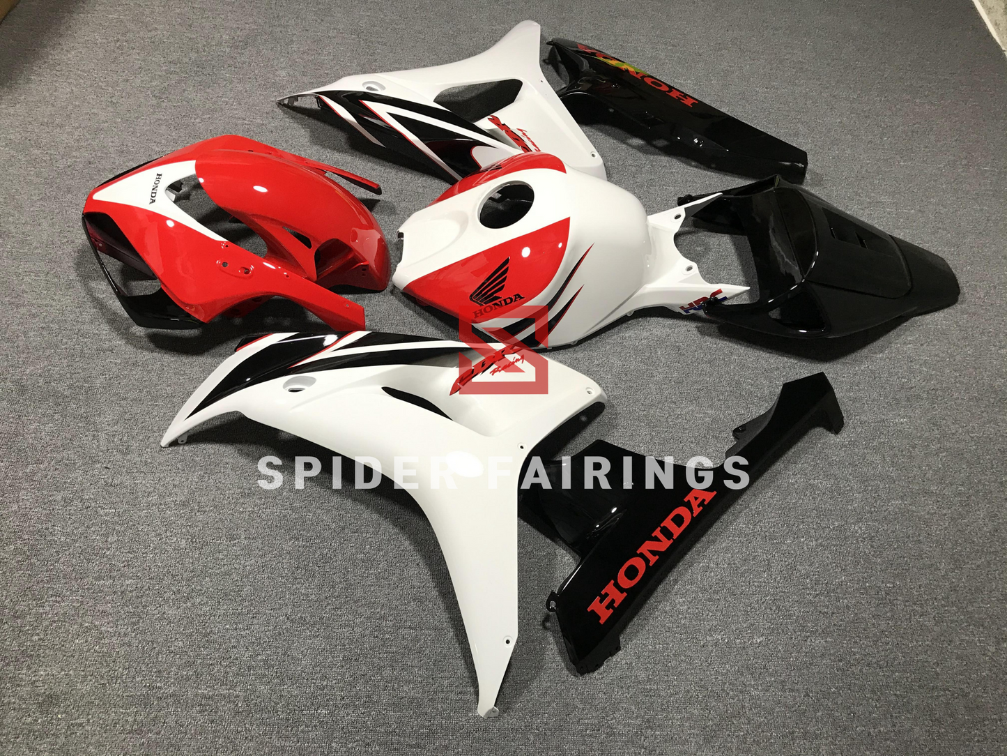 Gloss White and Red, Black-Honda CBR1000RR 2006-2007