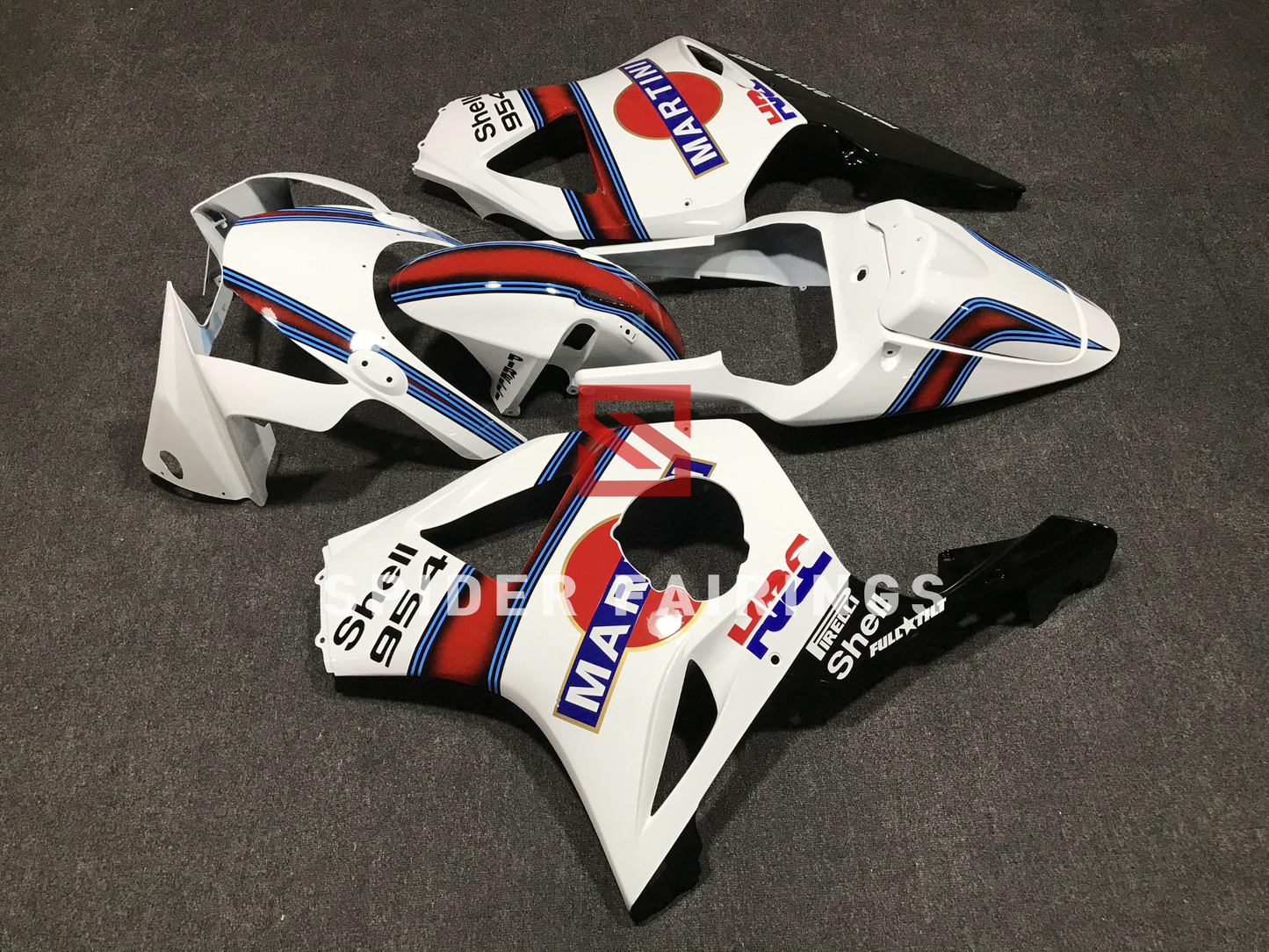 Gloss White Martini-Honda CBR954RR 02-03