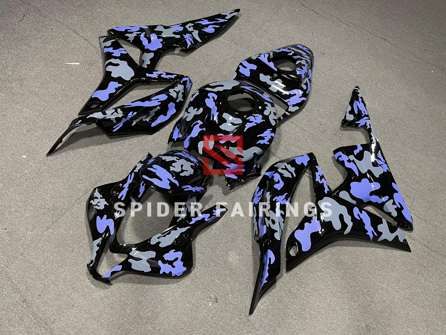 Purple and Grey Camo-Honda CBR600RR 2007-2008