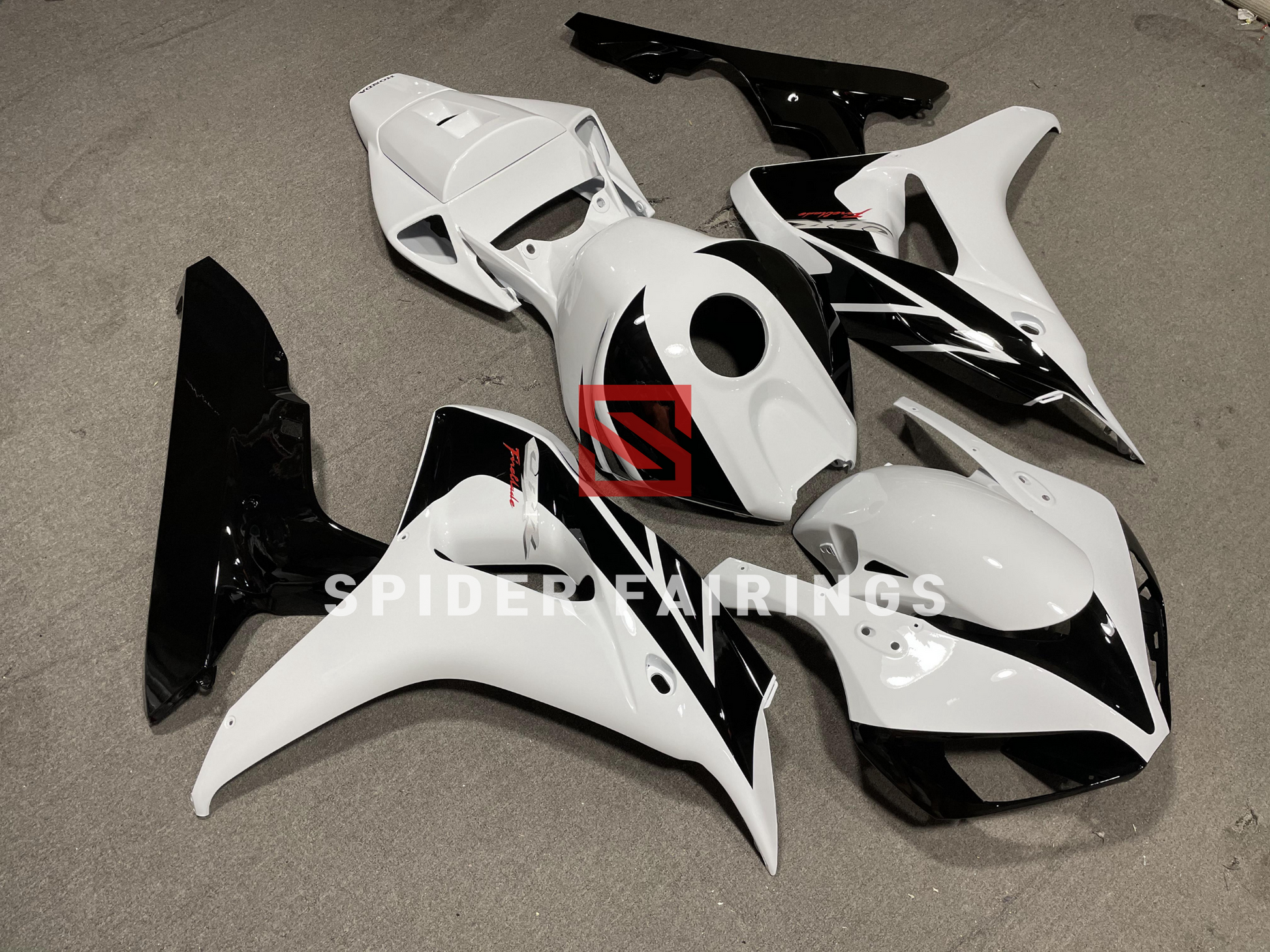 Gloss White and Black-Honda CBR1000RR 2006-2007