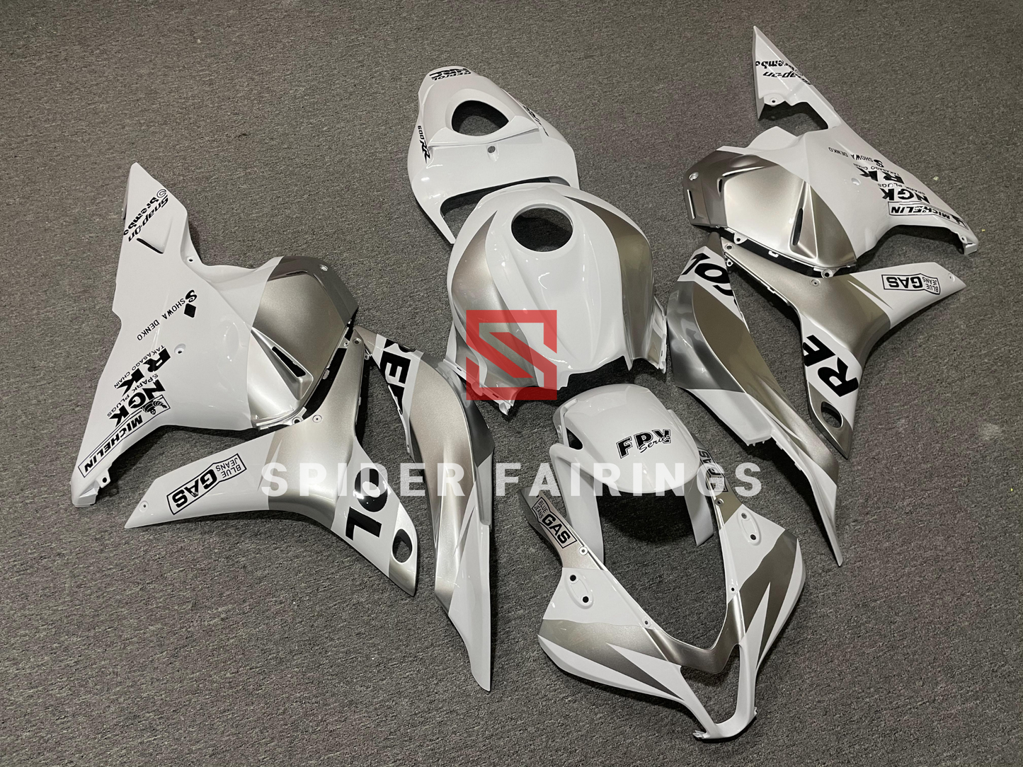 Silver and White Repsol-Honda CBR600RR 2009-2012