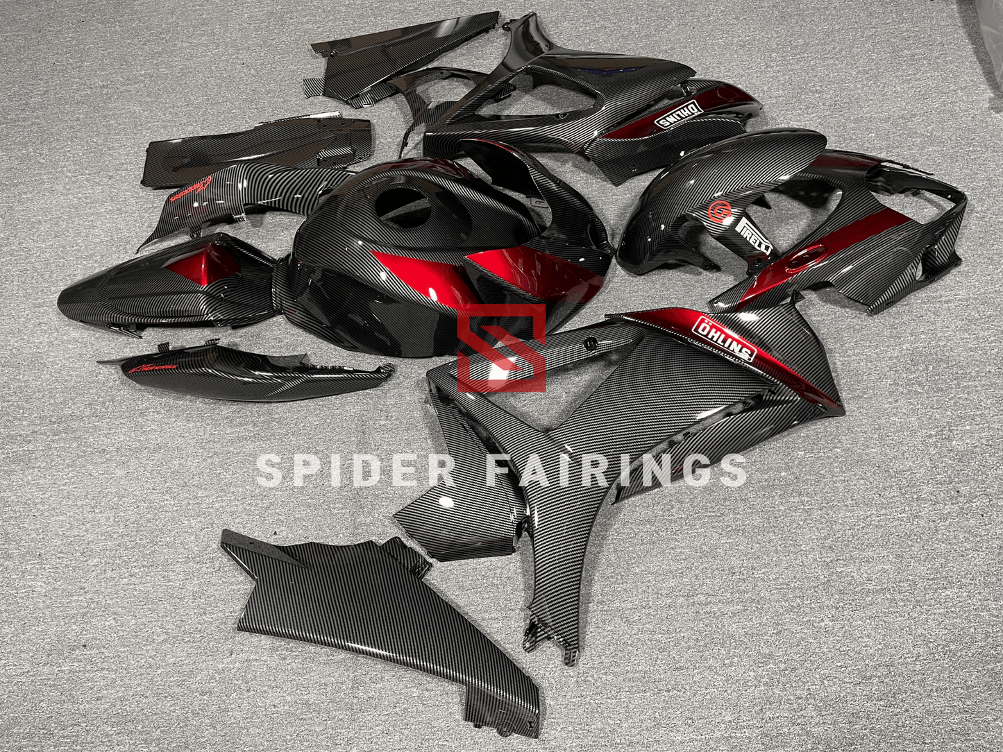 Carbon Fiber Black-Suzuki GSXR1000 07-08 - SpiderFairings