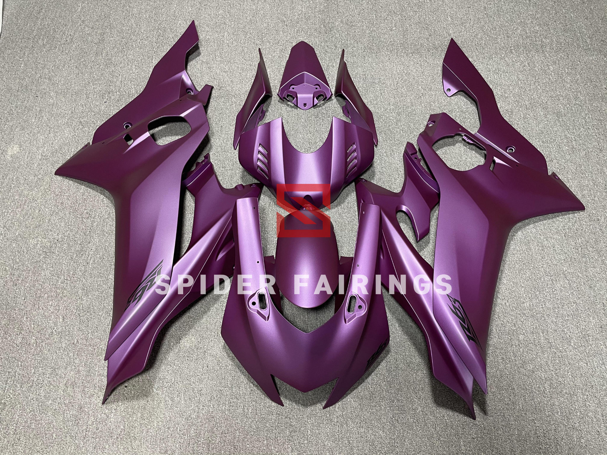 Purple Ruby R6 Matte Purple-Yamaha YZF R6 2017-2022 – SpiderFairings