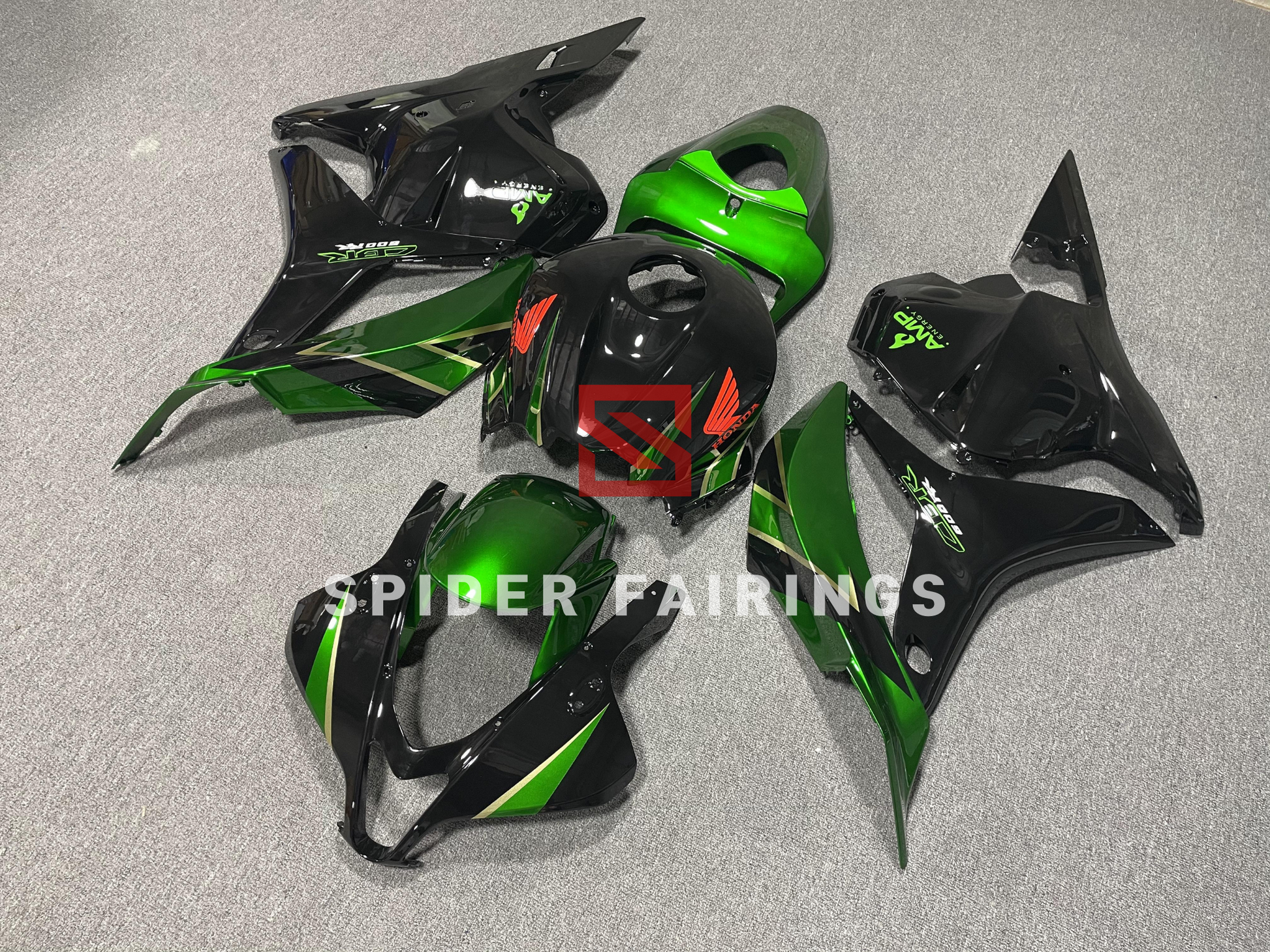 Gloss Green&Black-Honda CBR600RR 2007-2008