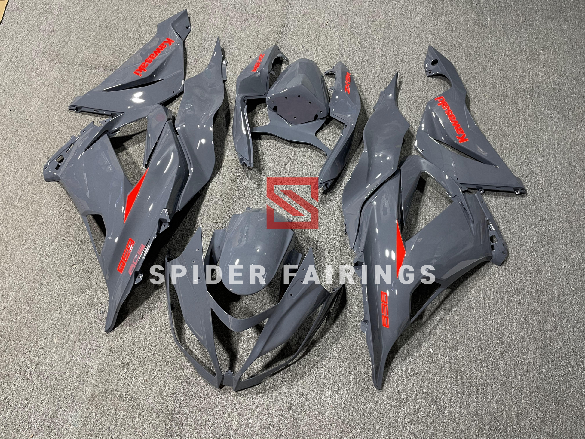 Gloss Gray-Kawasaki ZX-6R 2013-2018